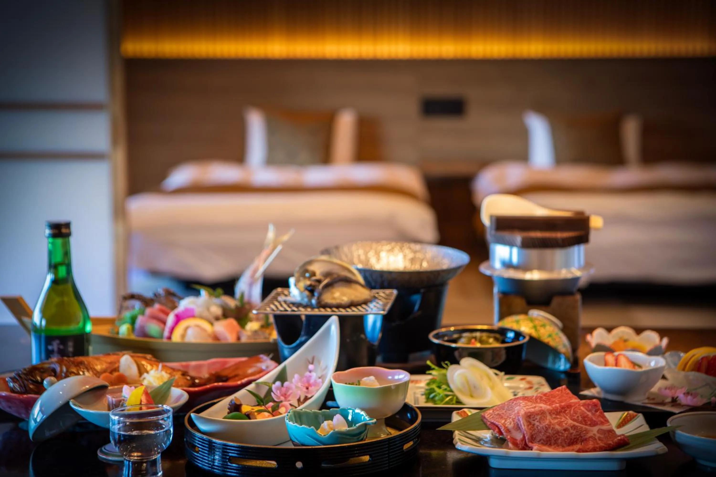 Bed in Sakahijiri gyokushoen