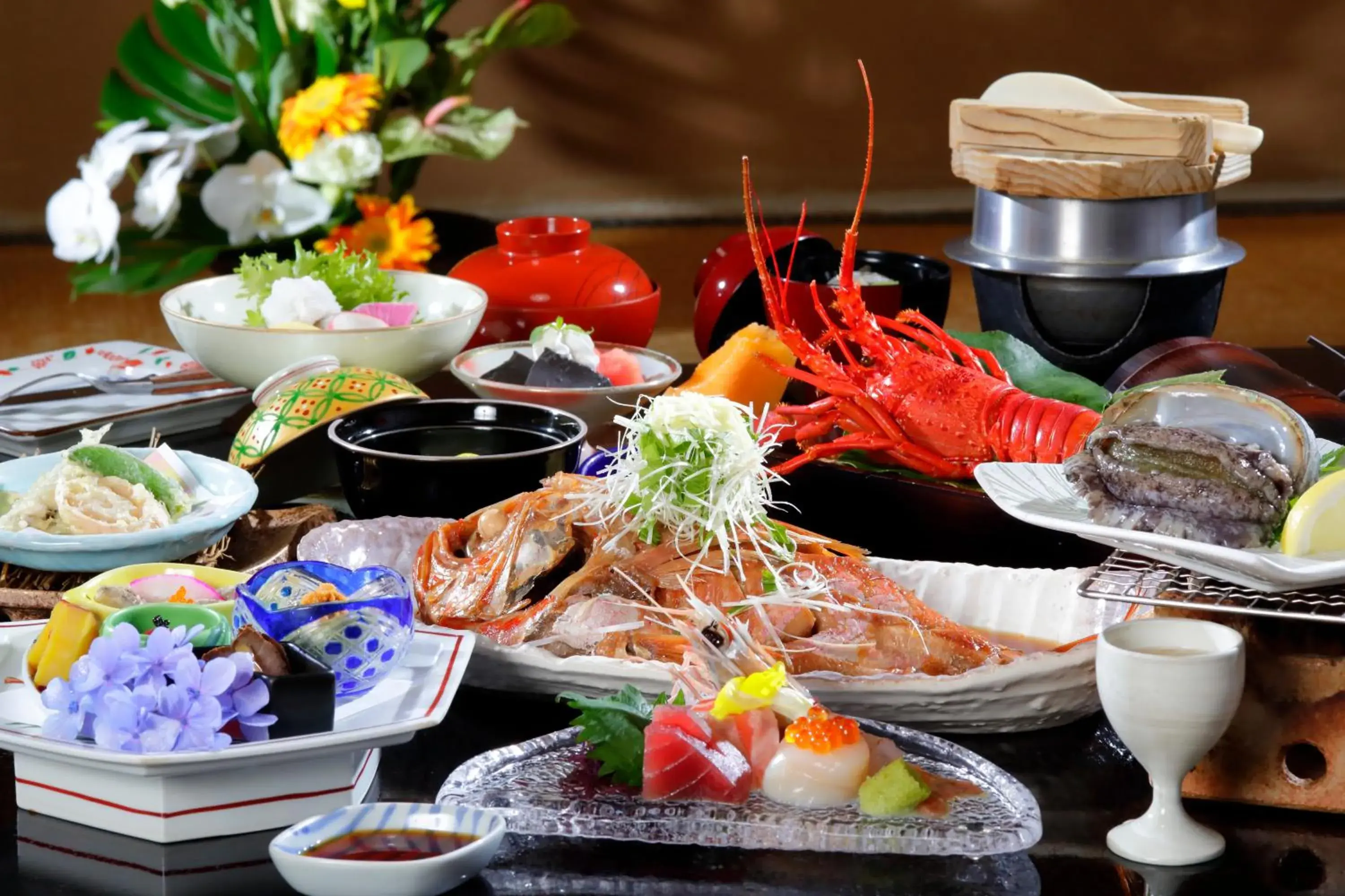 Food and drinks in Sakahijiri gyokushoen Food and drinks in Sakahijiri gyokushoen