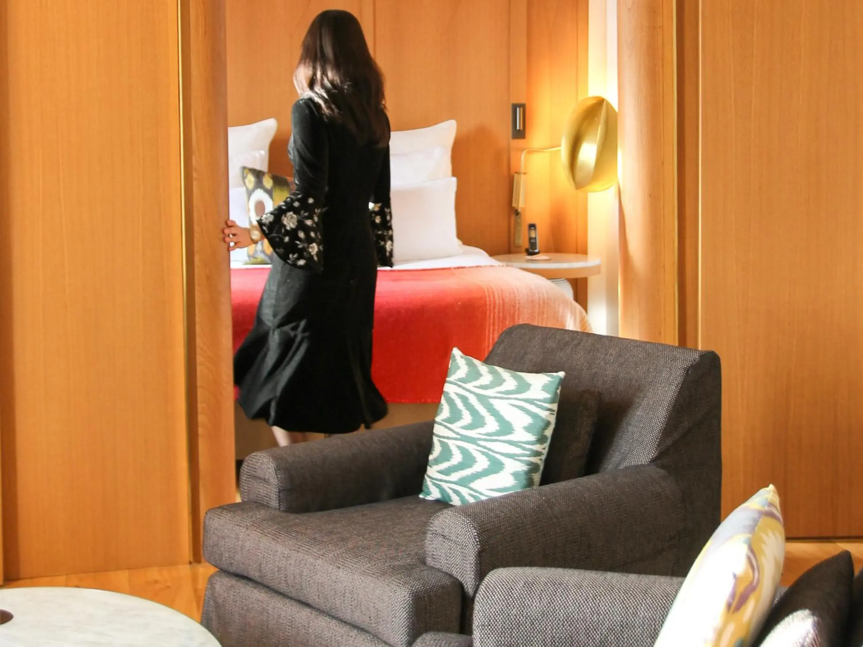 Bedroom in Hôtel Vernet Champs Elysées Paris Bedroom in Hôtel Vernet Champs Elysées Paris