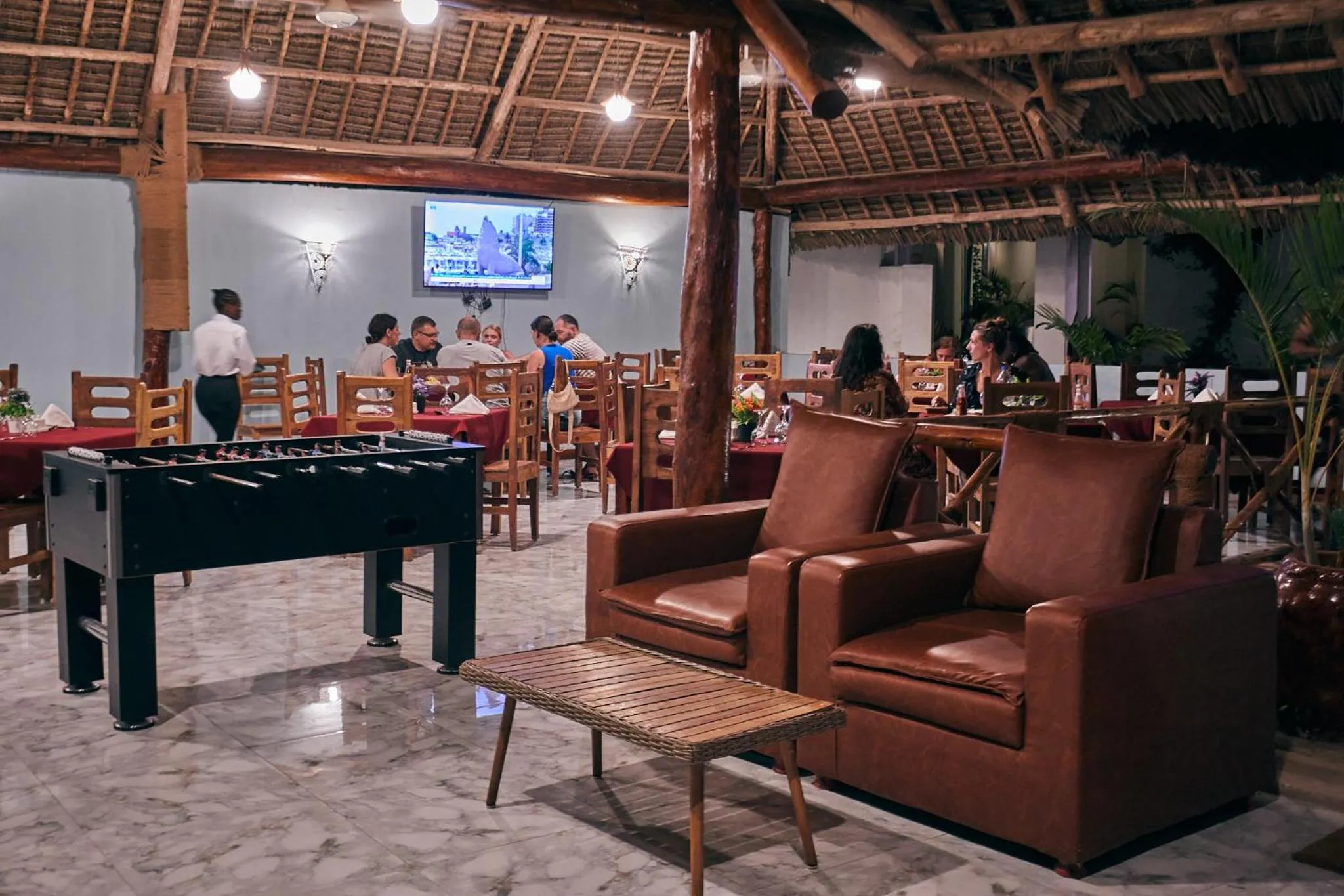 Restaurant/places to eat in Malika Nungwi Hotel