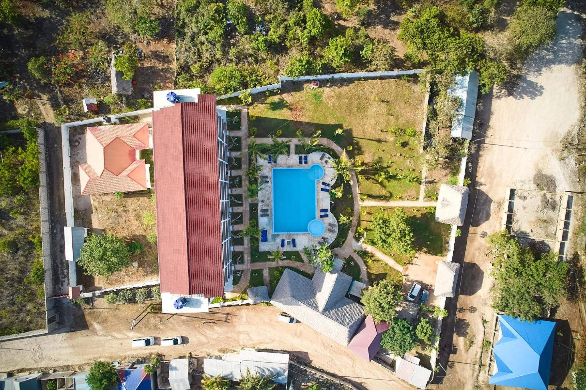 Bird's eye view in Malika Nungwi Hotel