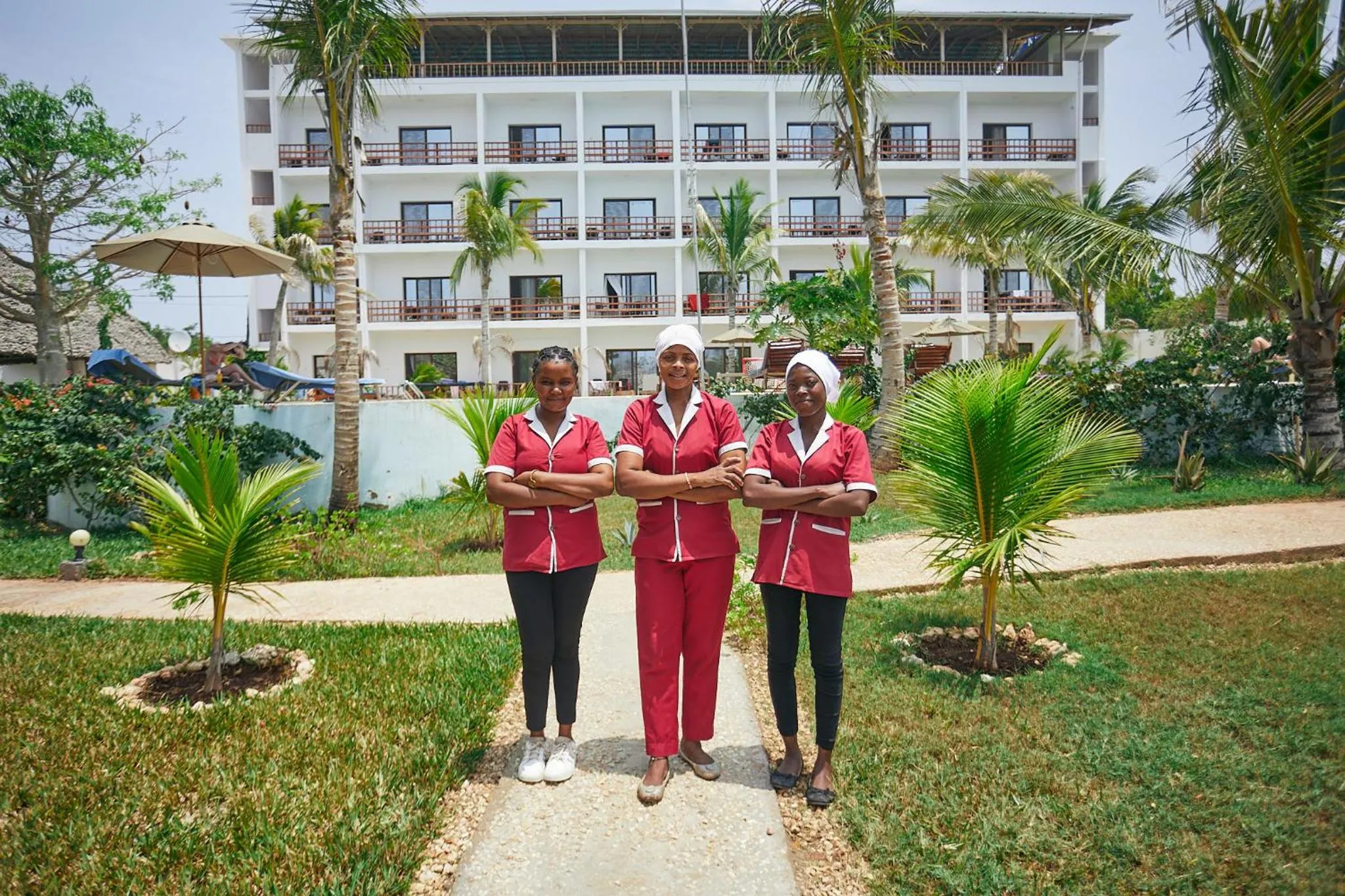Staff in Malika Nungwi Hotel