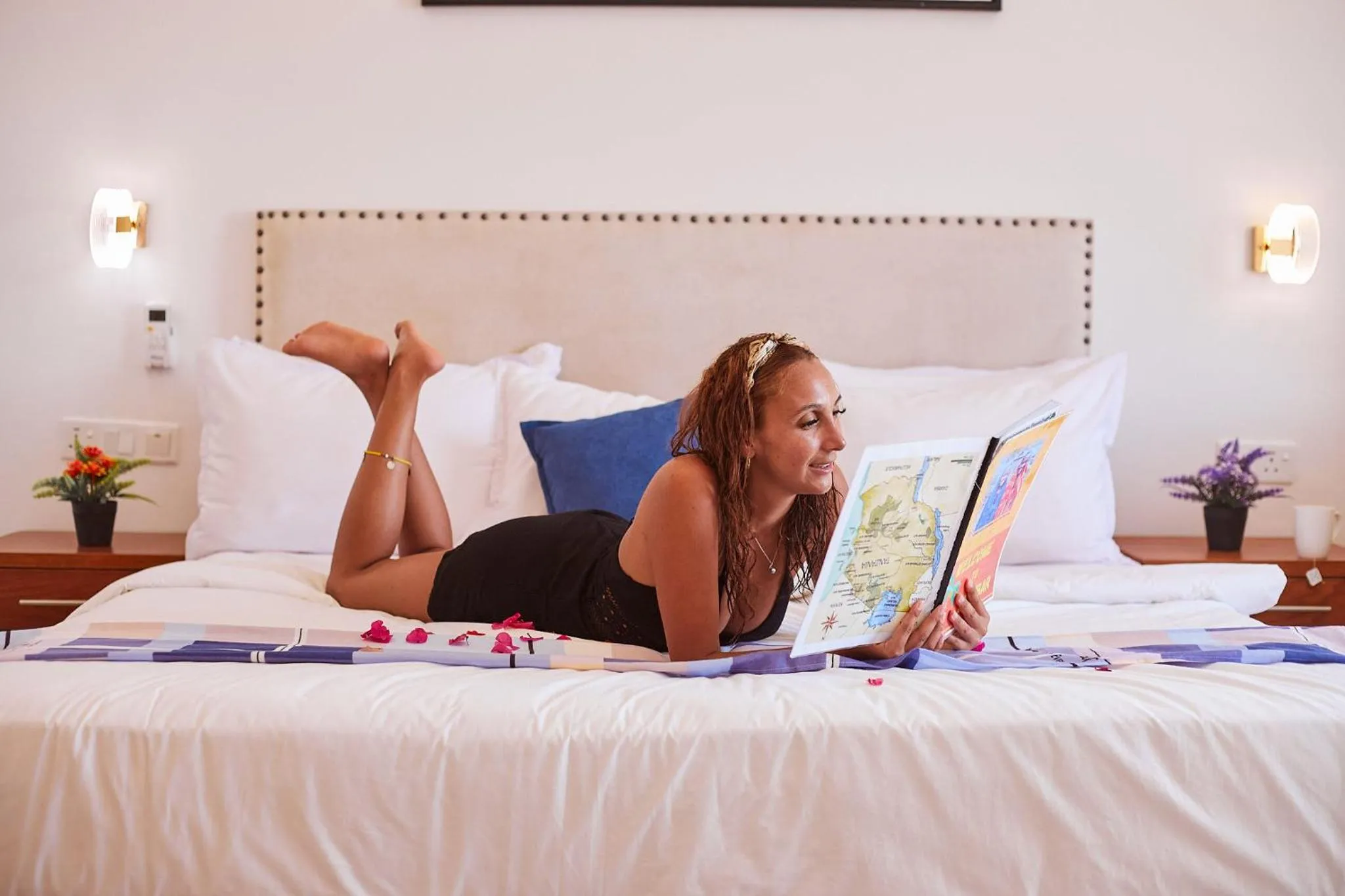 Bed in Malika Nungwi Hotel