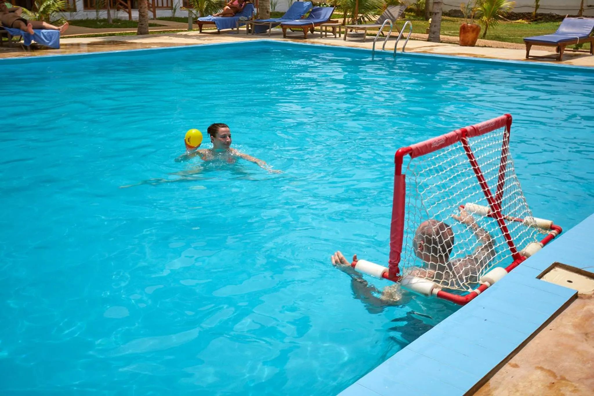 People in Malika Nungwi Hotel