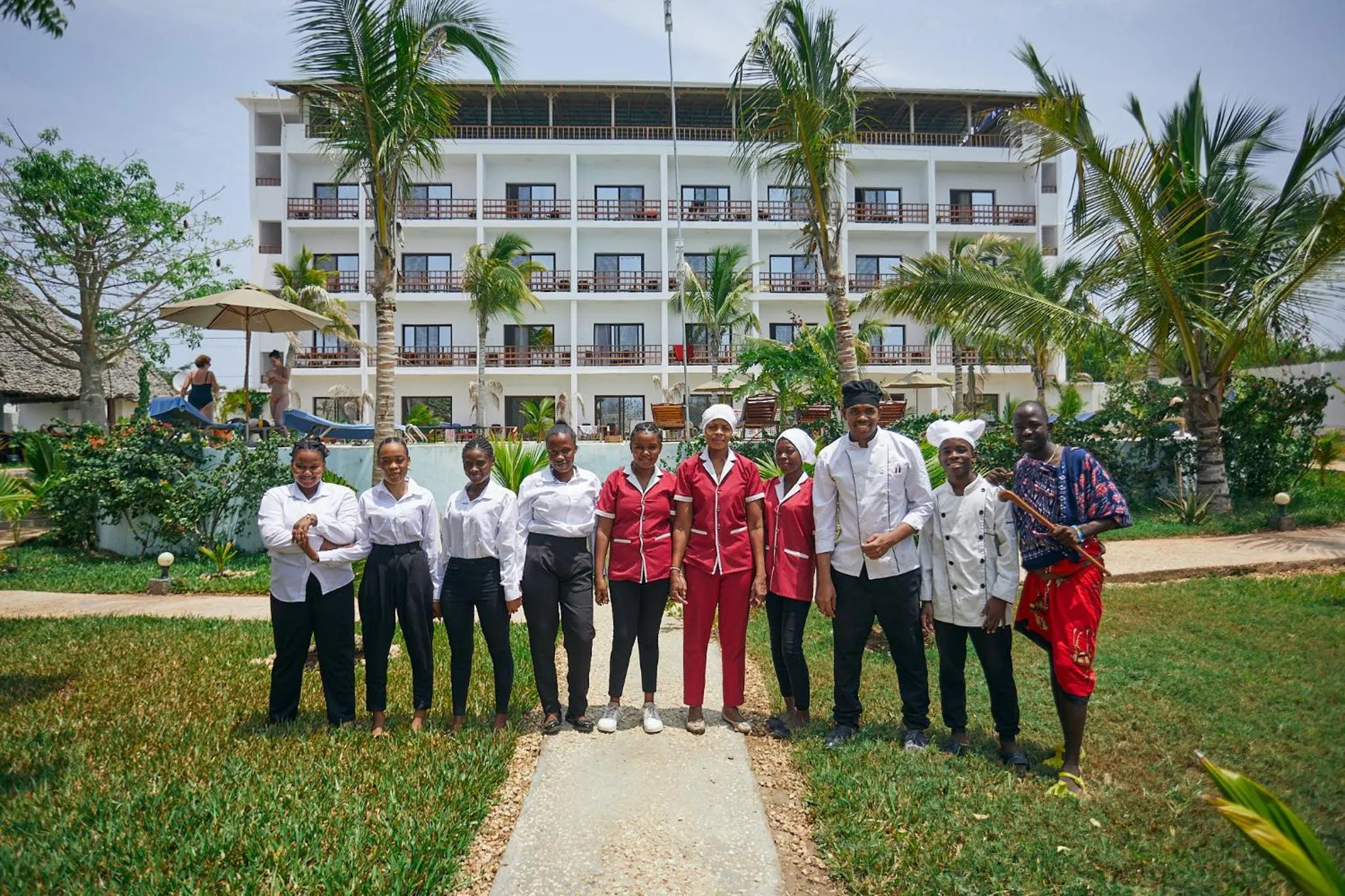 Staff in Malika Nungwi Hotel