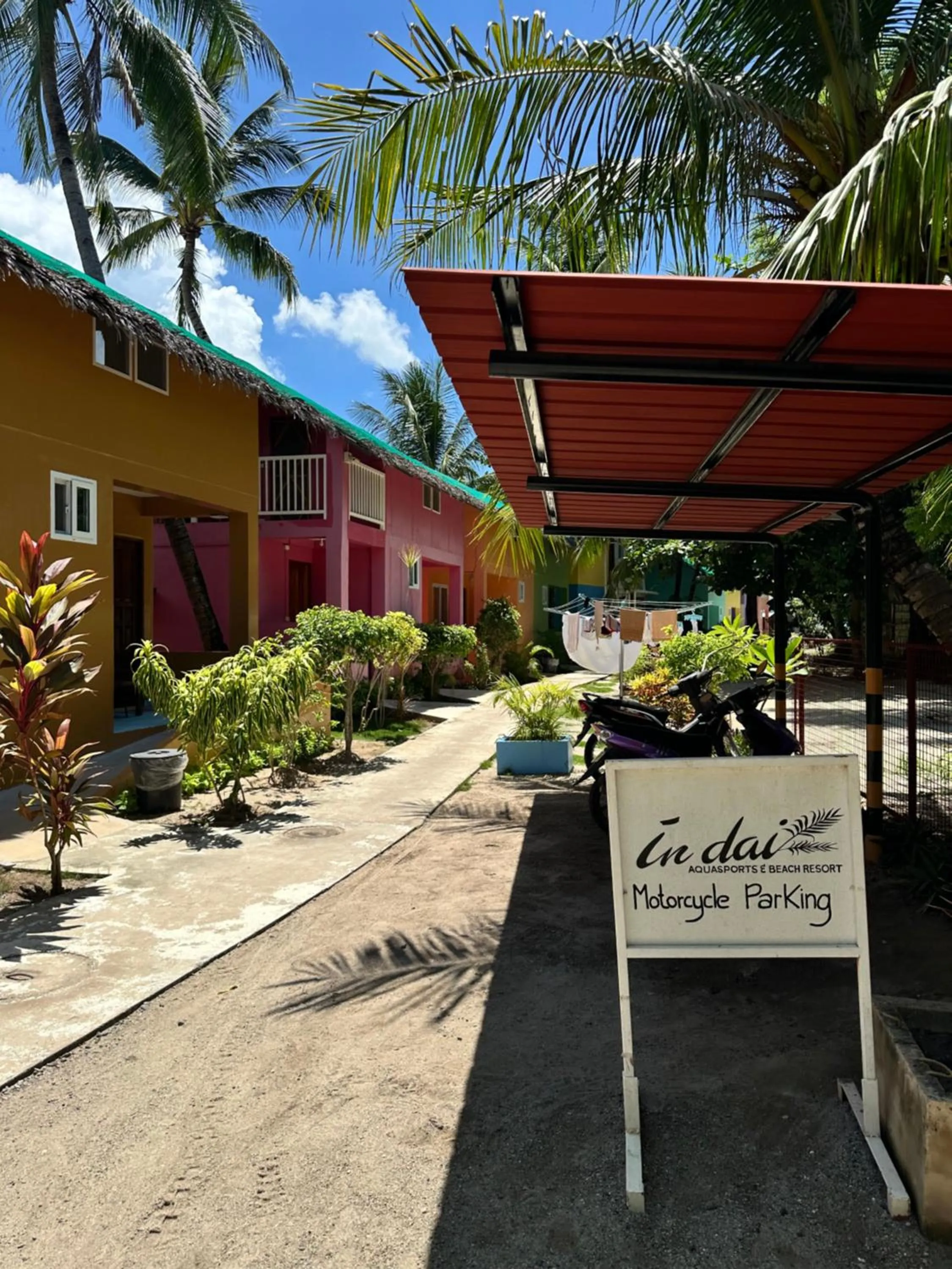 Inner courtyard view in In Dai Aquasports and Beach Resort
