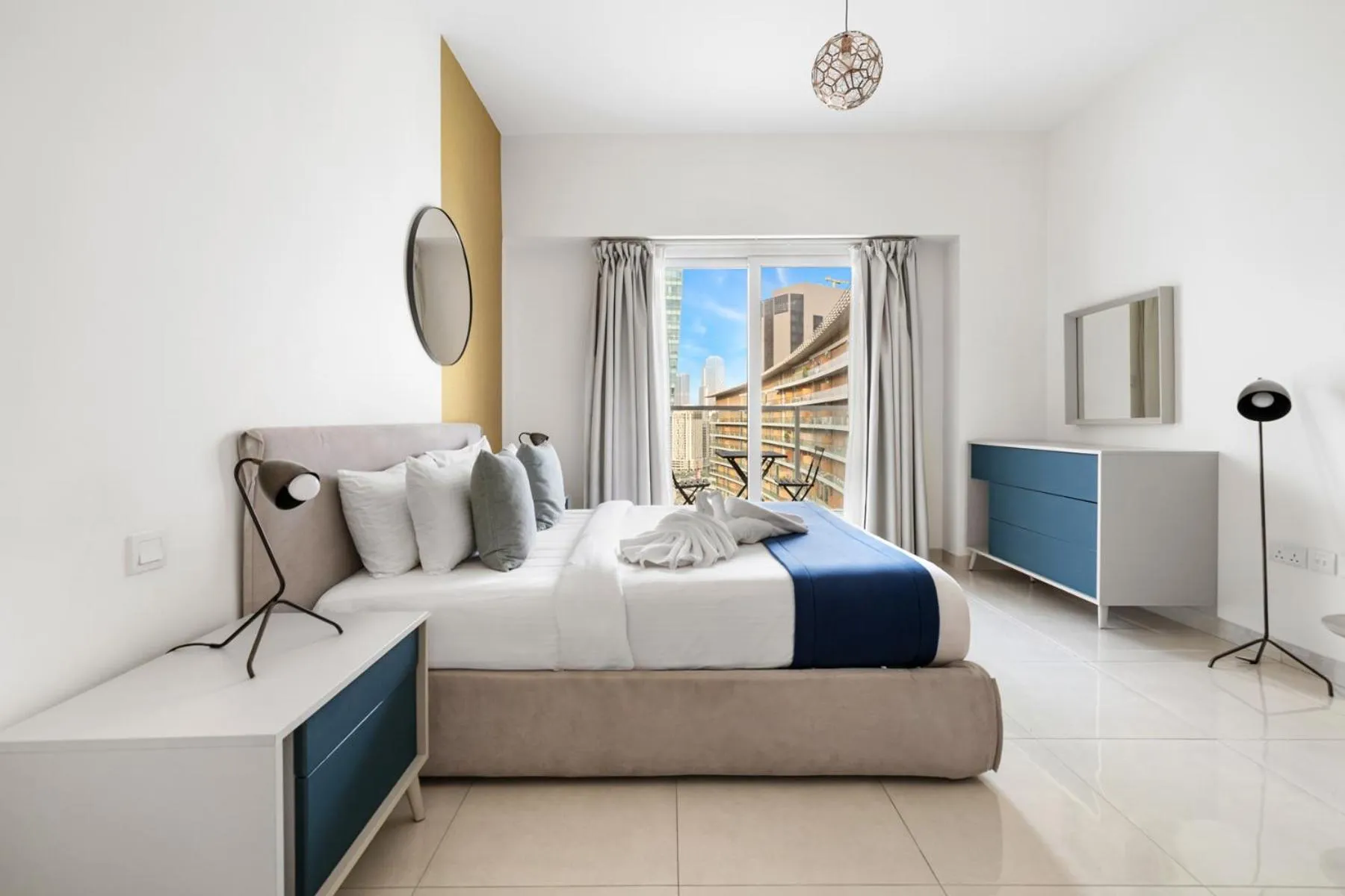 City view, Bed in Unlock Metropolis Business Bay