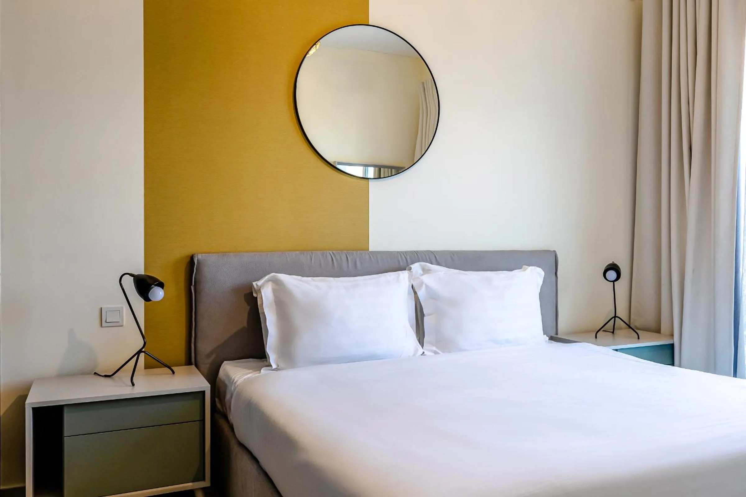 Bed in Unlock Metropolis Business Bay