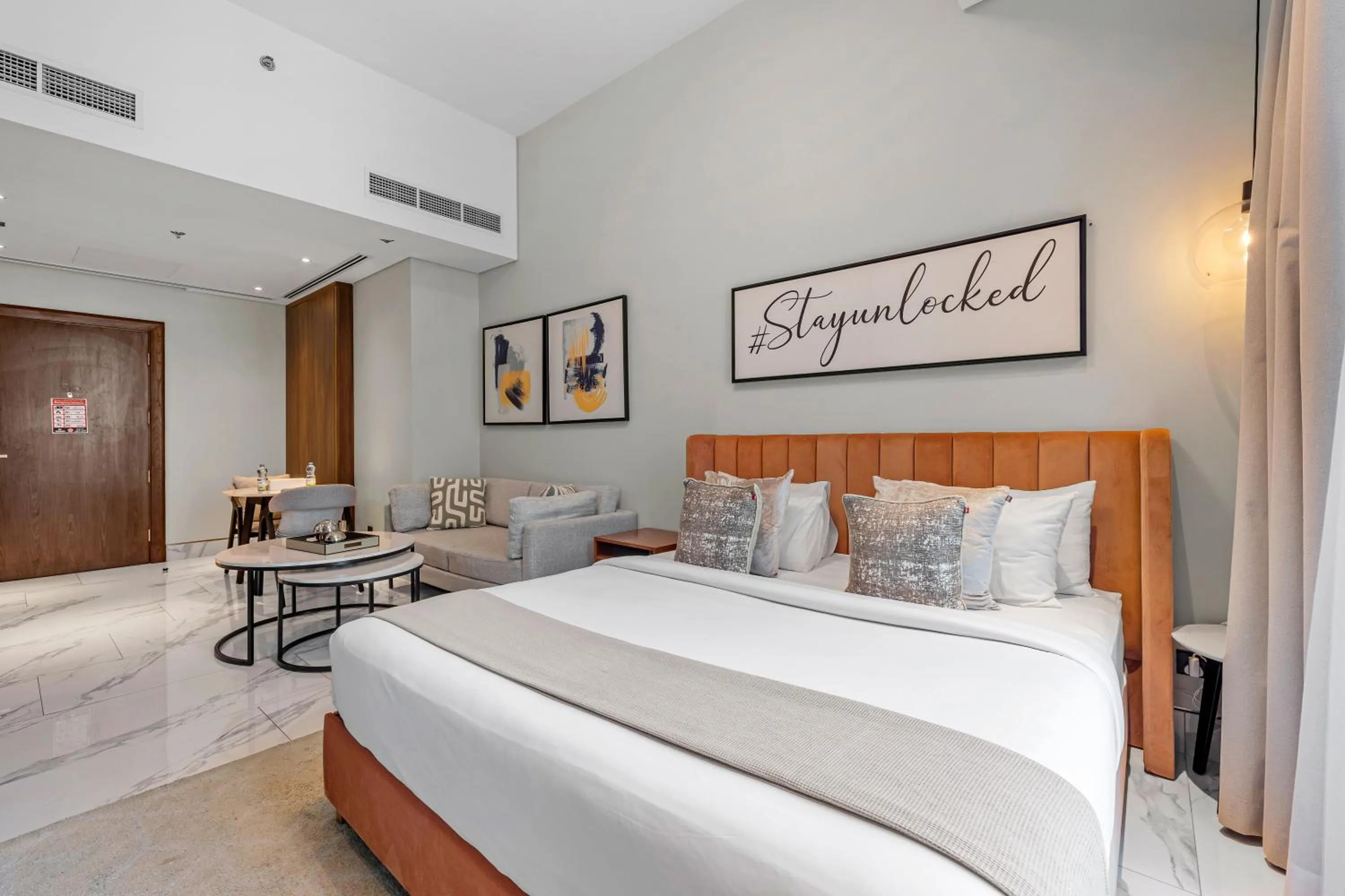 Bed in Unlock J One Downtown Dubai