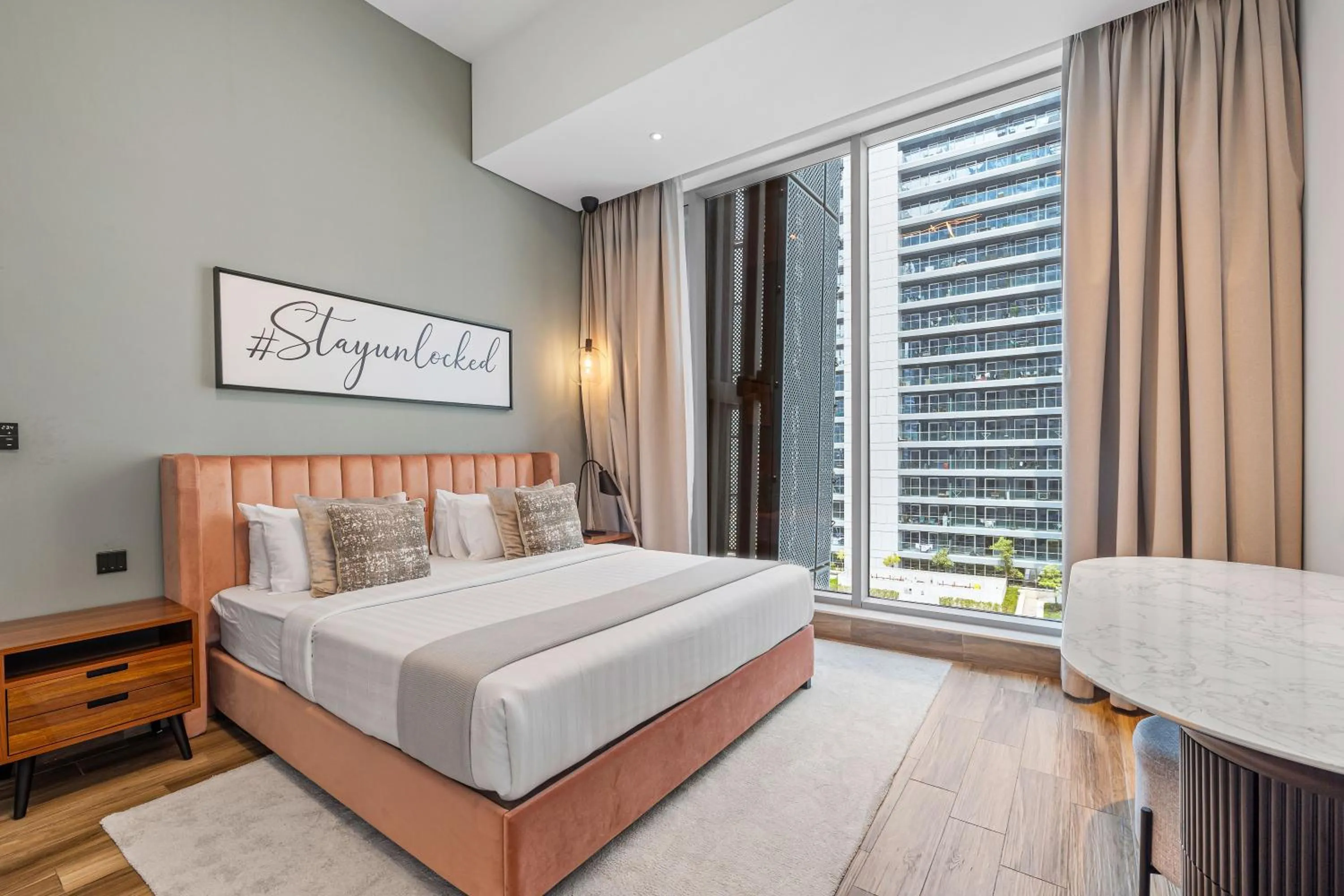 Bed in Unlock J One Downtown Dubai