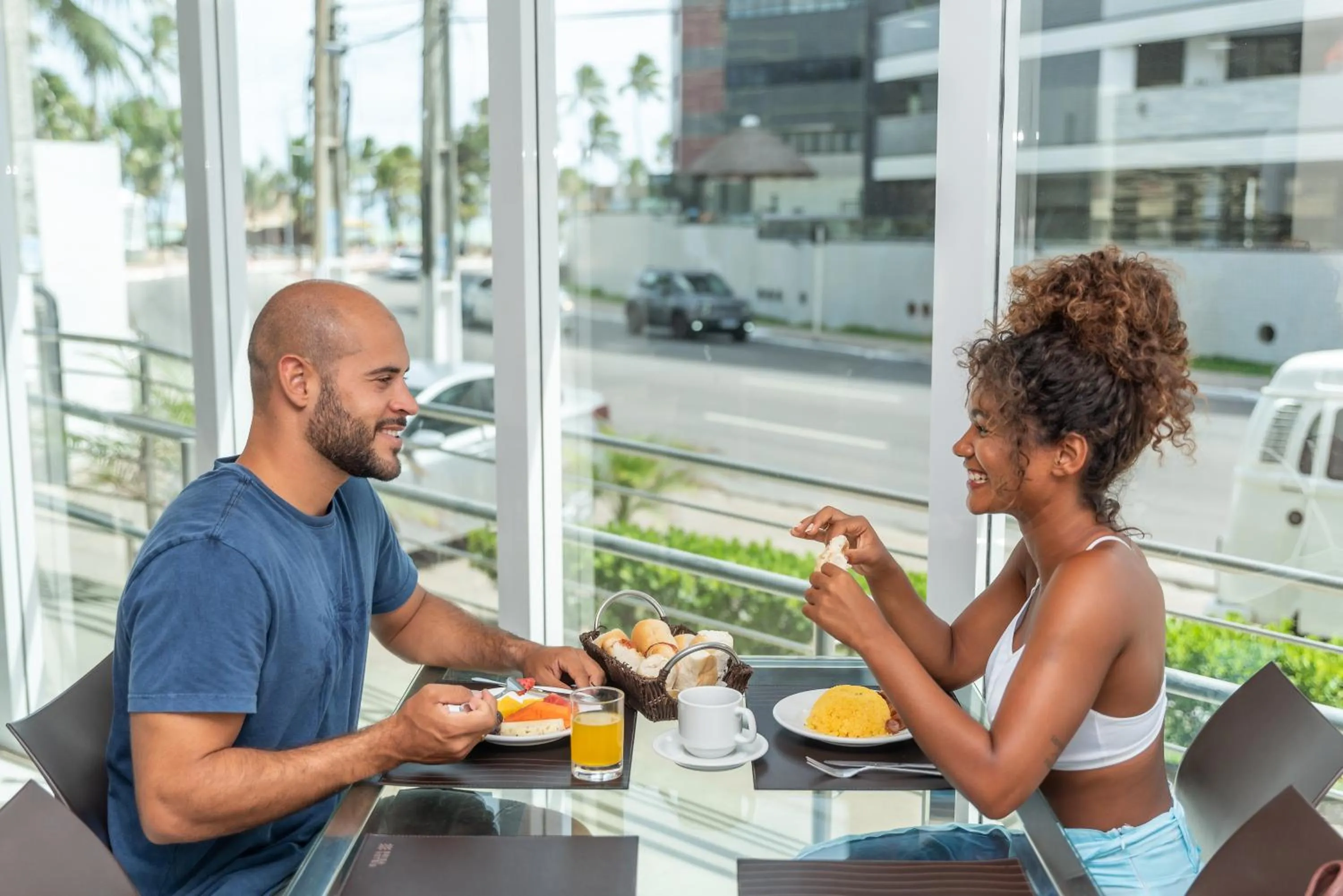 Buffet breakfast in Hotel Praia Bonita Jatiúca