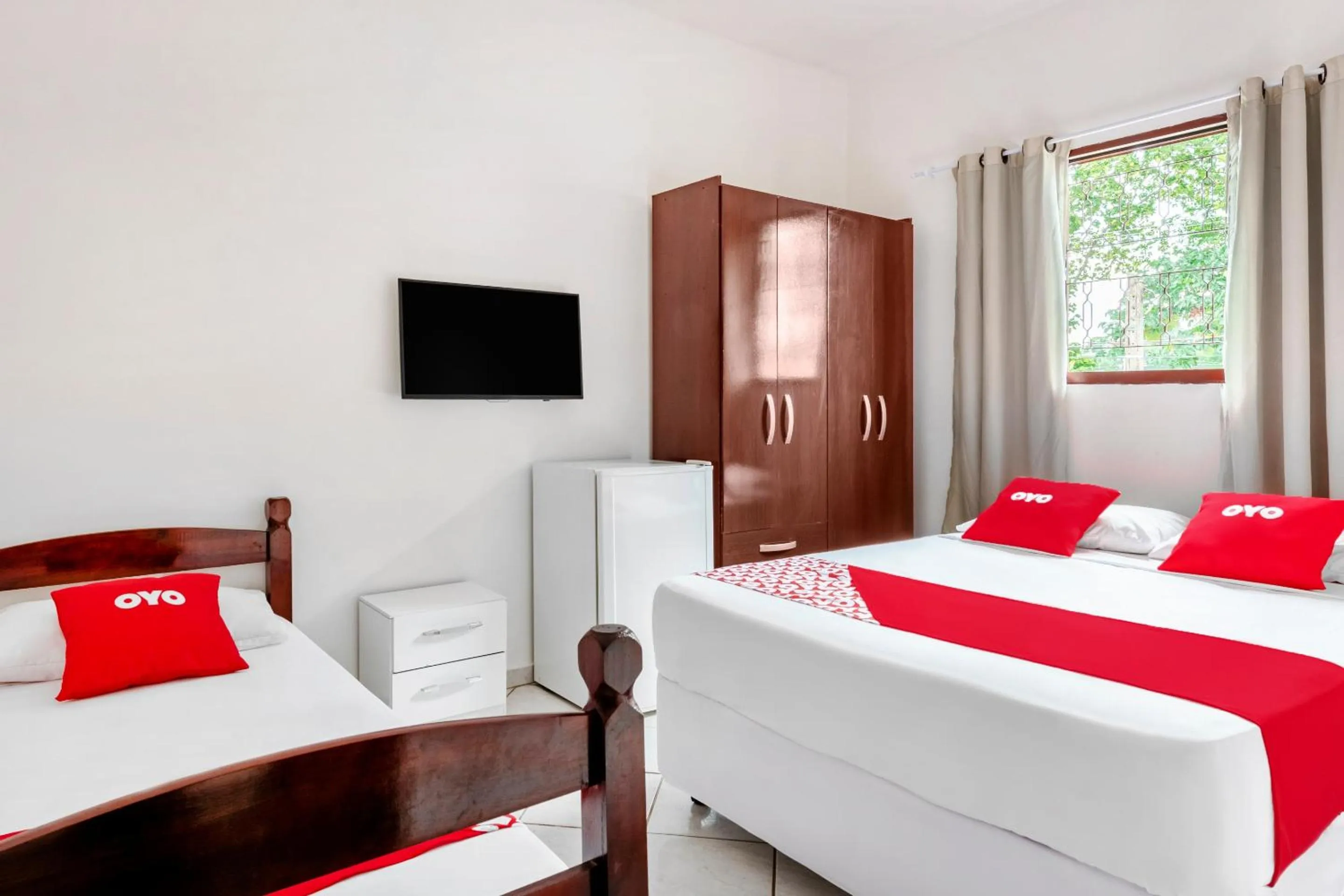 Bedroom, Bed in OYO Pousada Tia Léo Campinas