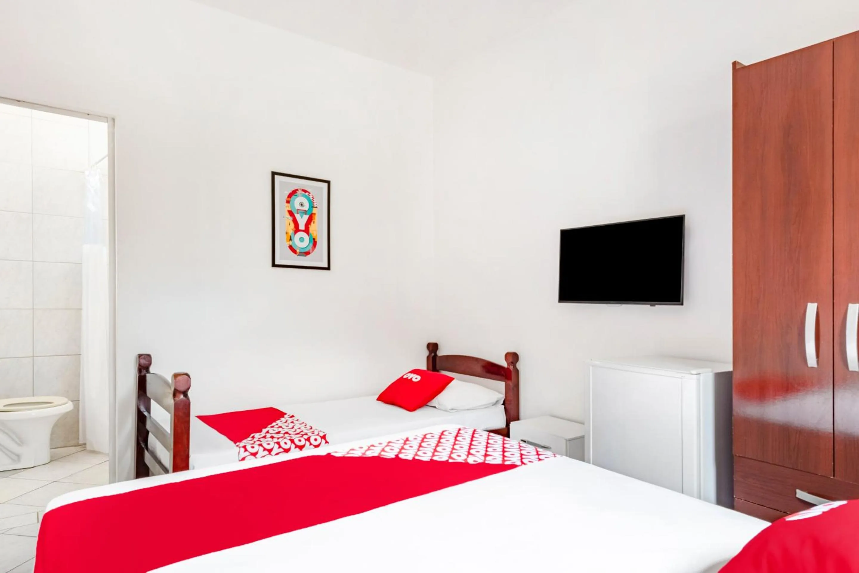 Bedroom, Bed in OYO Pousada Tia Léo Campinas