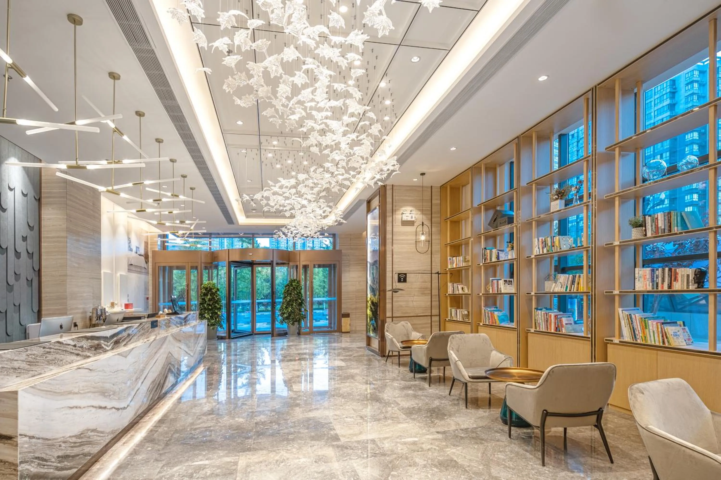Lobby or reception in Atour Hotel Baoji Raiway Station Xingzheng Avenue