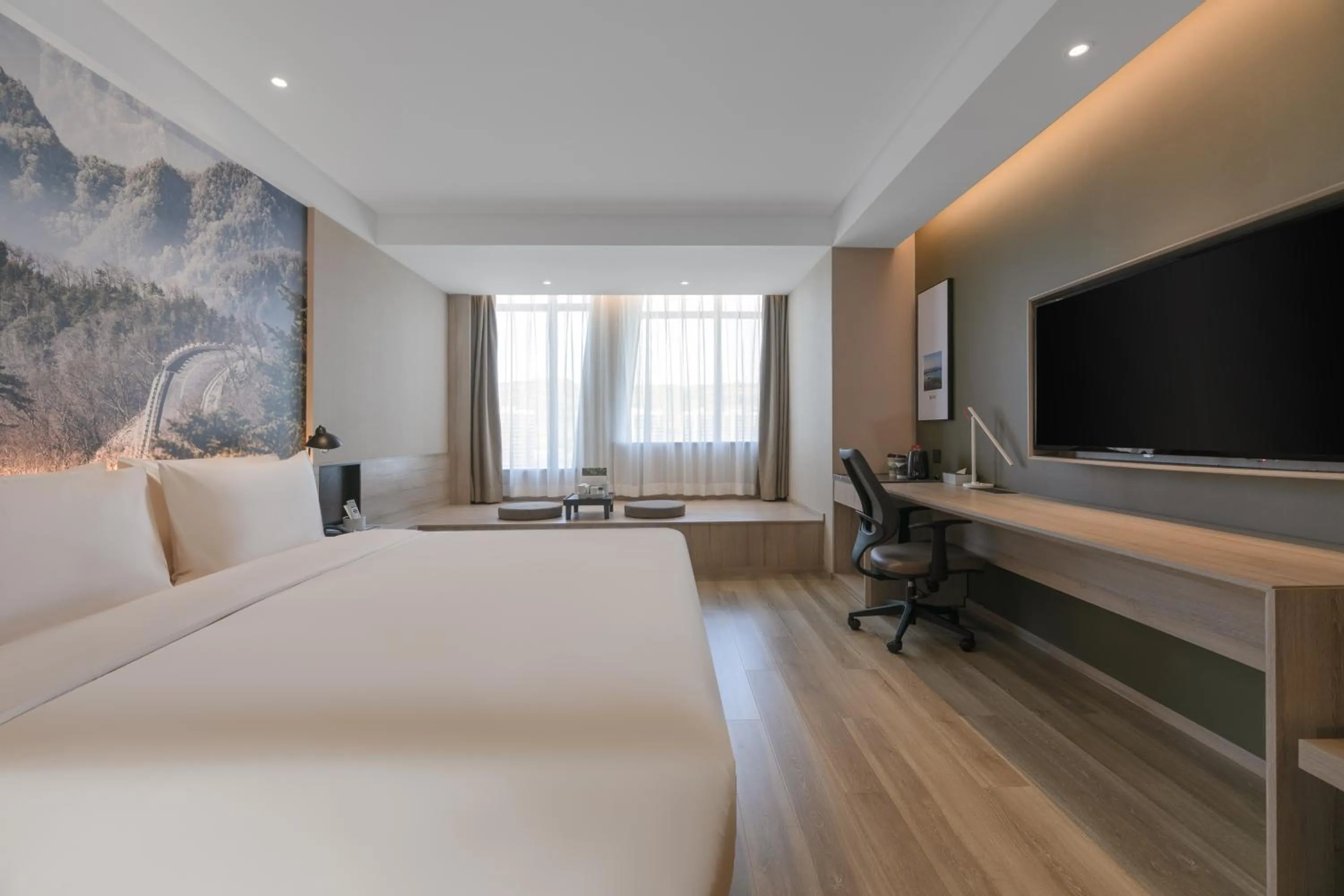 TV and multimedia, Bed in Atour Hotel Baoji Raiway Station Xingzheng Avenue