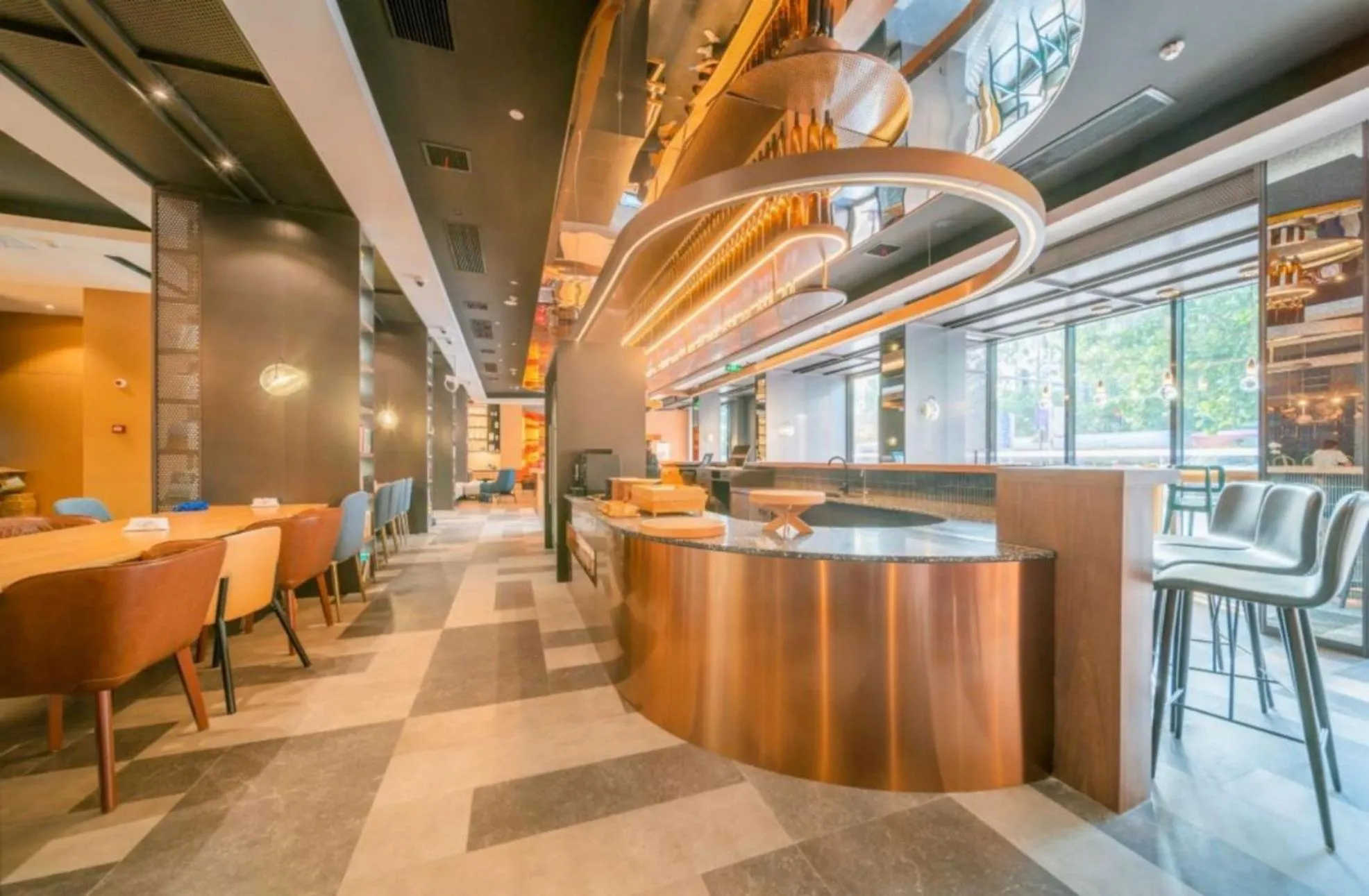 Seating area in Atour Light Hotel Shanghai Xinjiangwancheng Fudan University