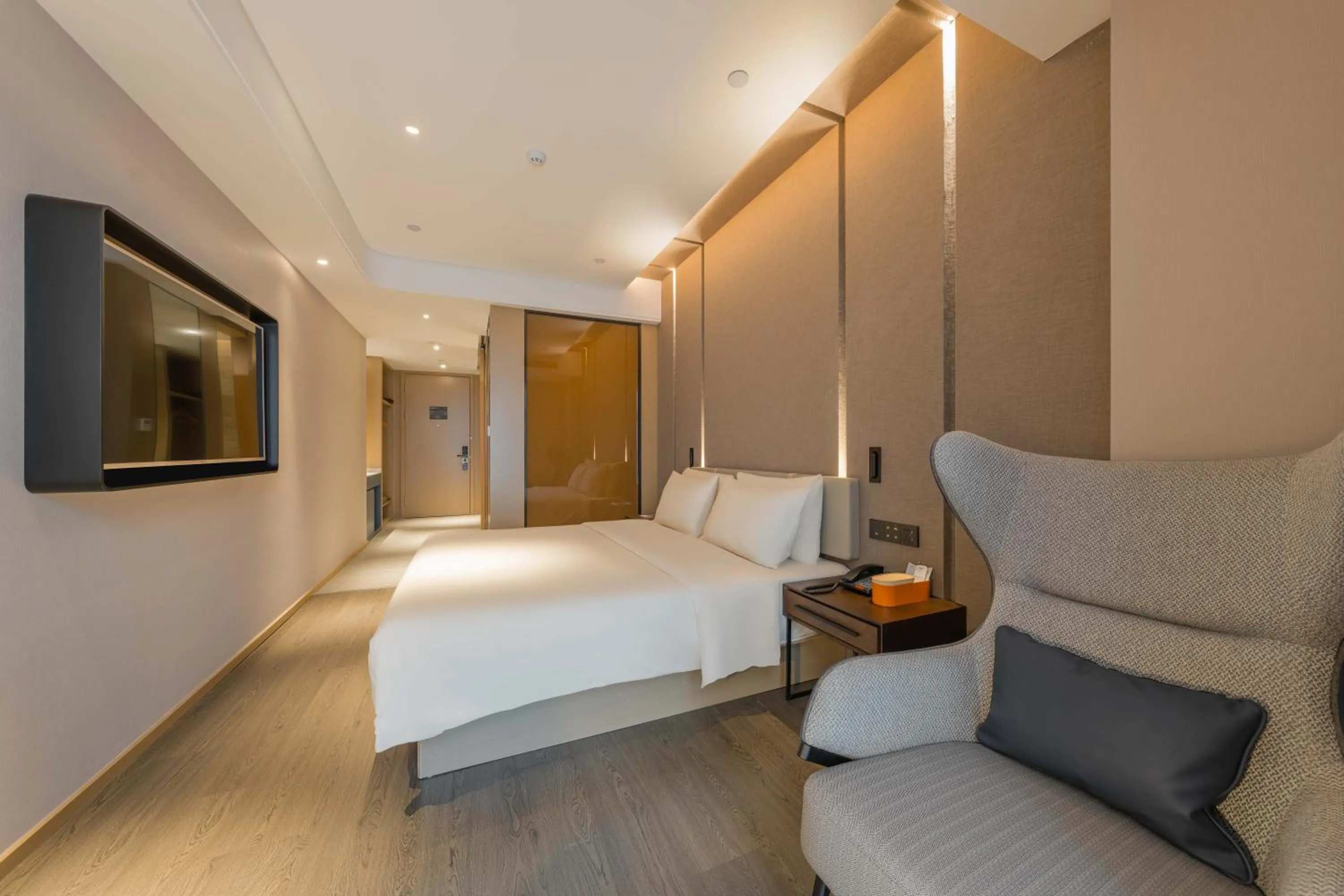Bed in Atour Hotel Nanjing Olympics Sports Center CBD