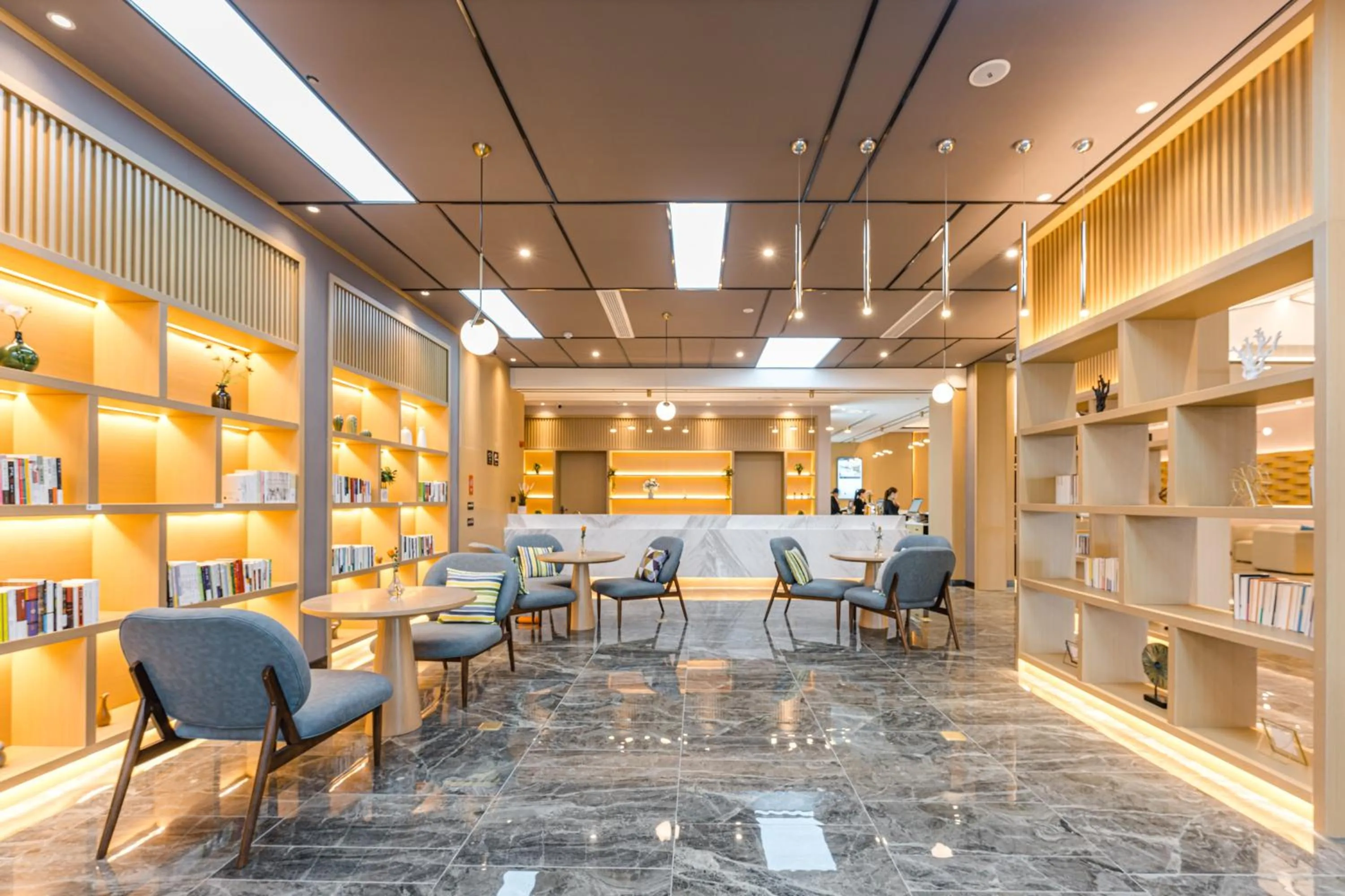 Seating area in Atour Hotel Suzhou Wangting