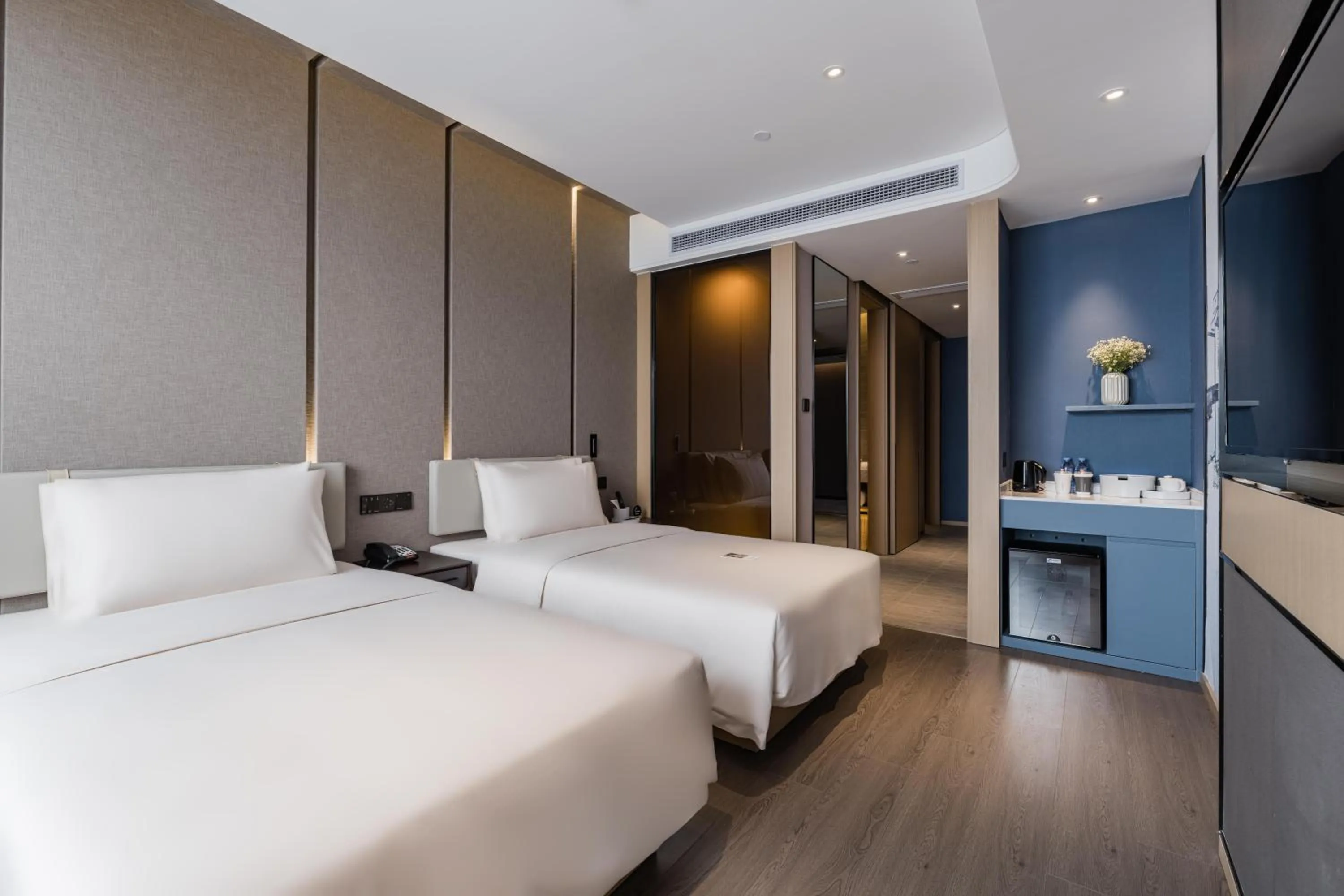 Bed in Atour Hotel Industrial Park Dongsha Lake