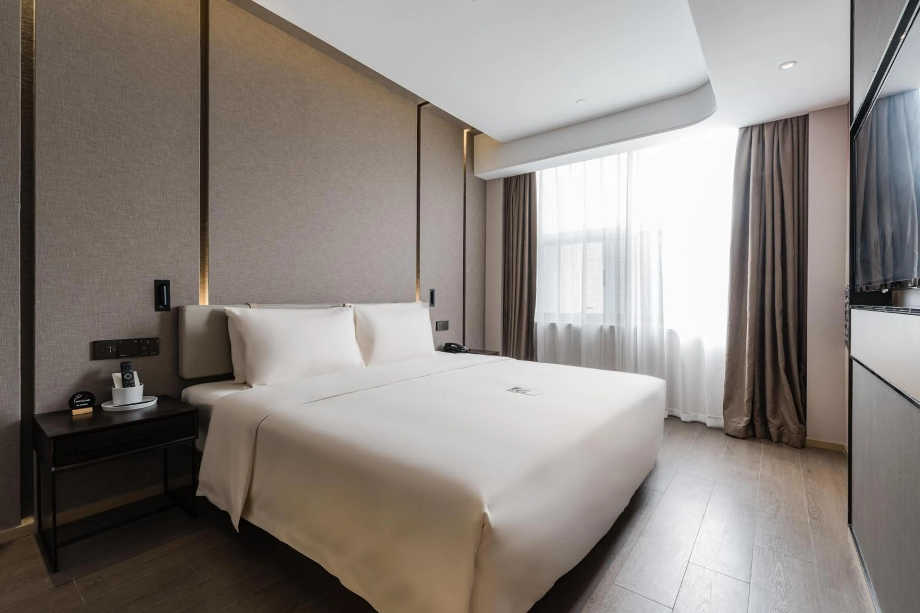 Bed in Atour Hotel Industrial Park Dongsha Lake