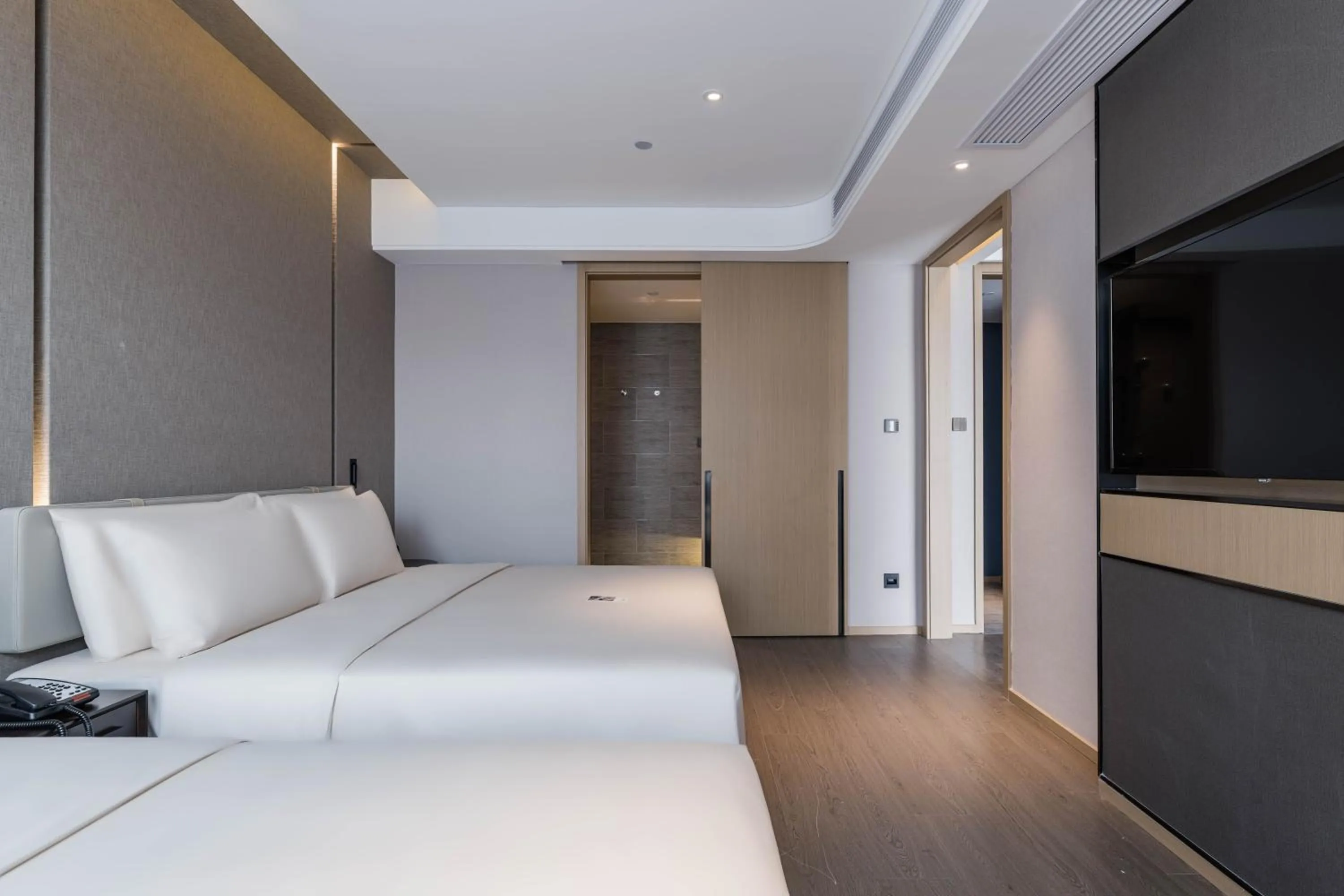 Bed in Atour Hotel Industrial Park Dongsha Lake