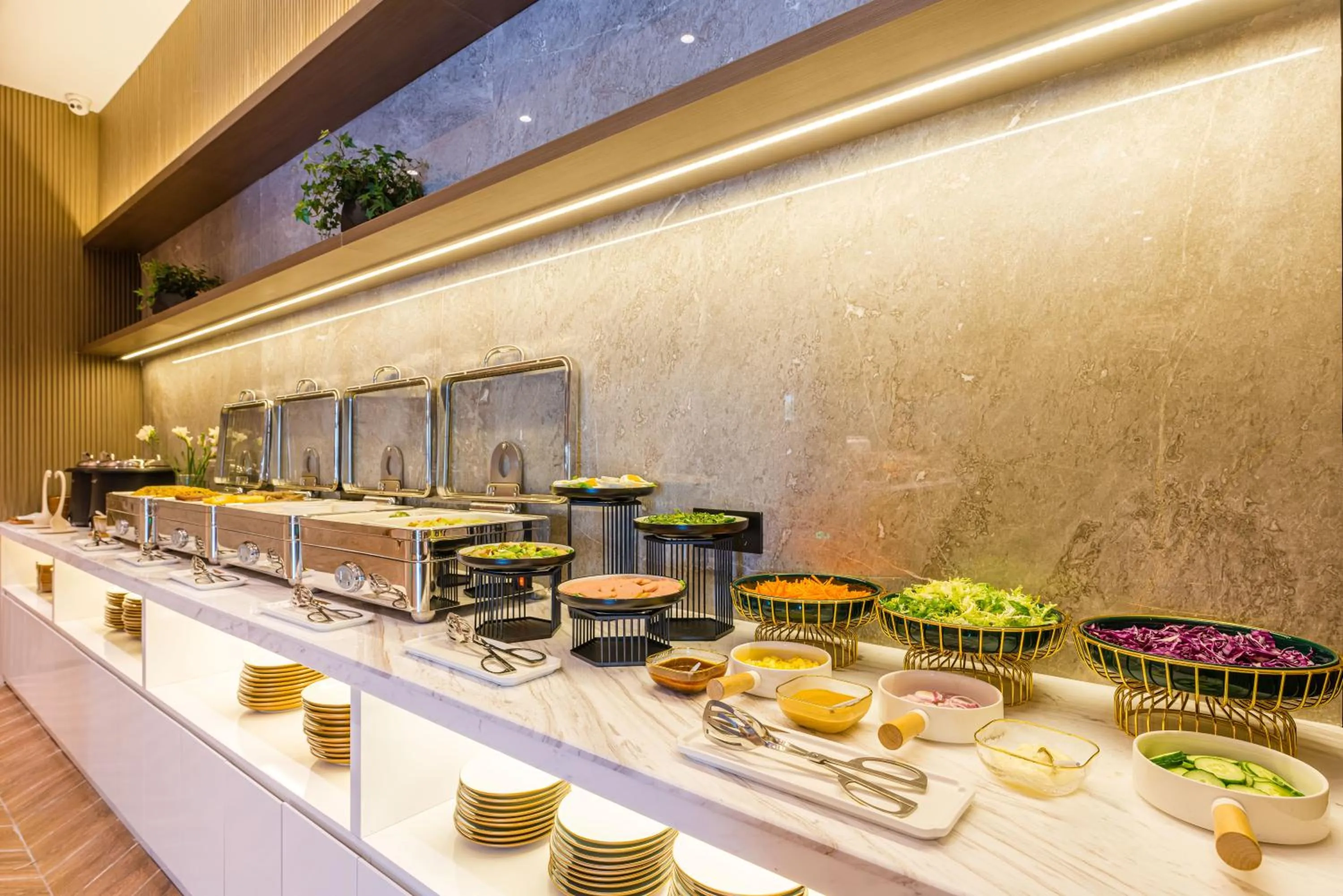 Buffet breakfast in Atour Hotel Suzhou Mudu Ancient Town