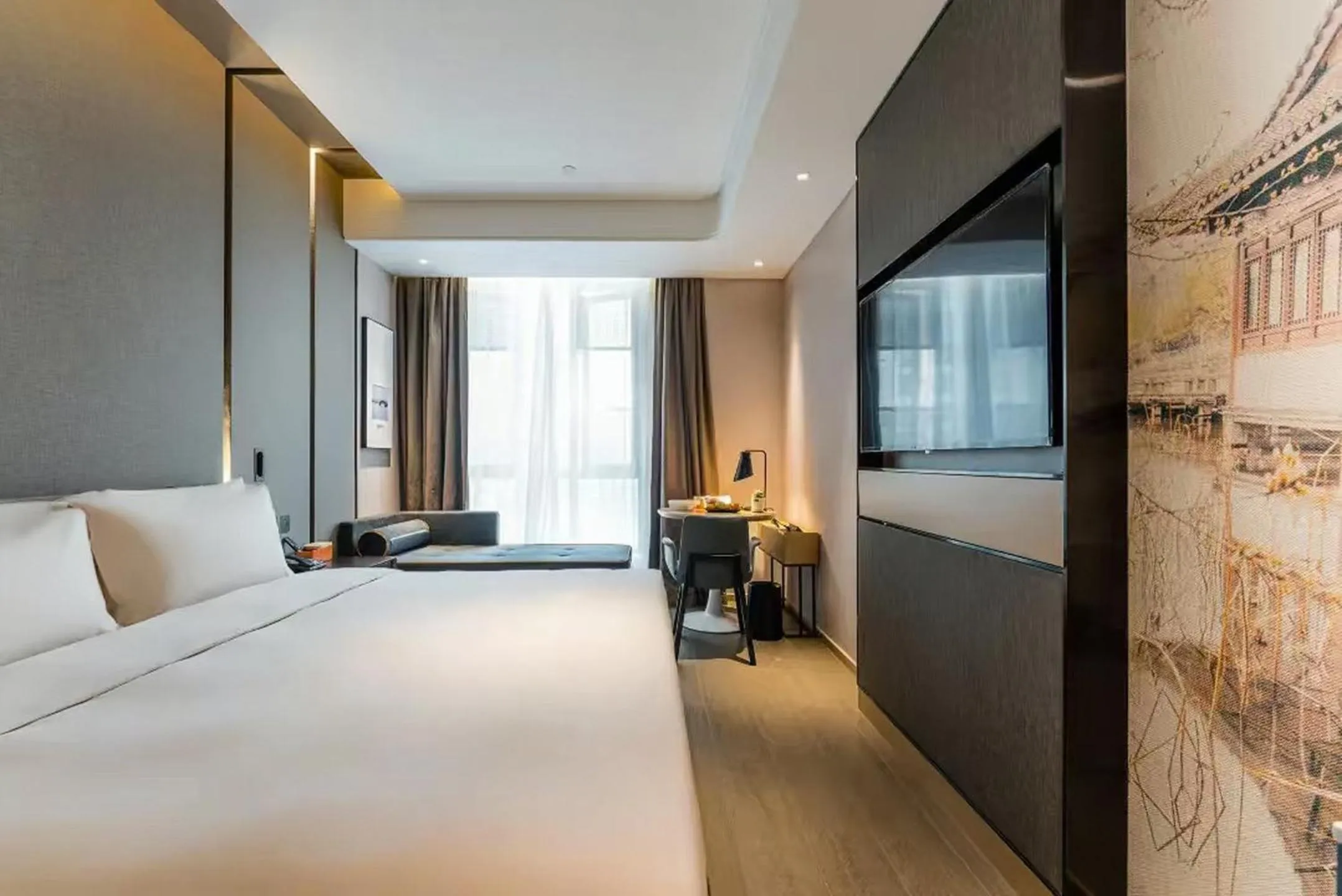 Photo of the whole room, Bed in Atour Hotel West Lake Science Park