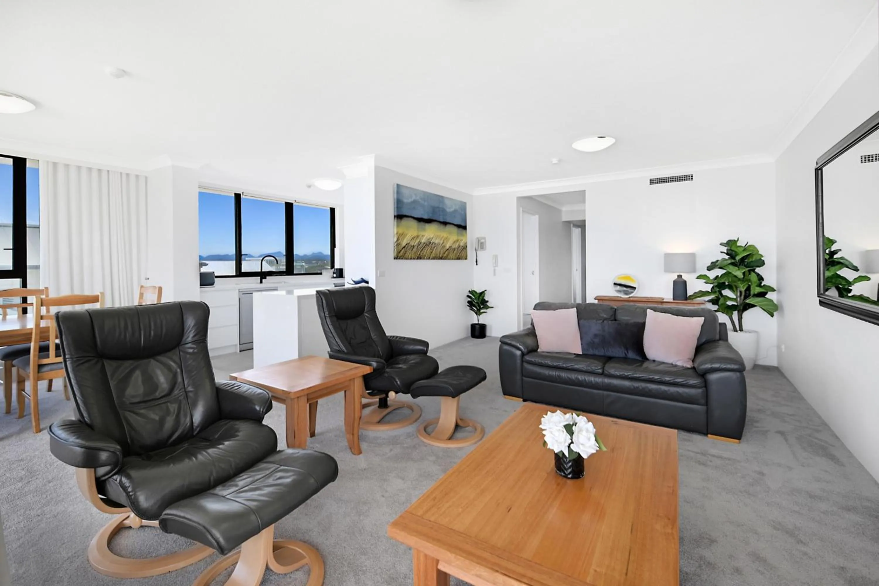 Living room in Albatross North Apartments