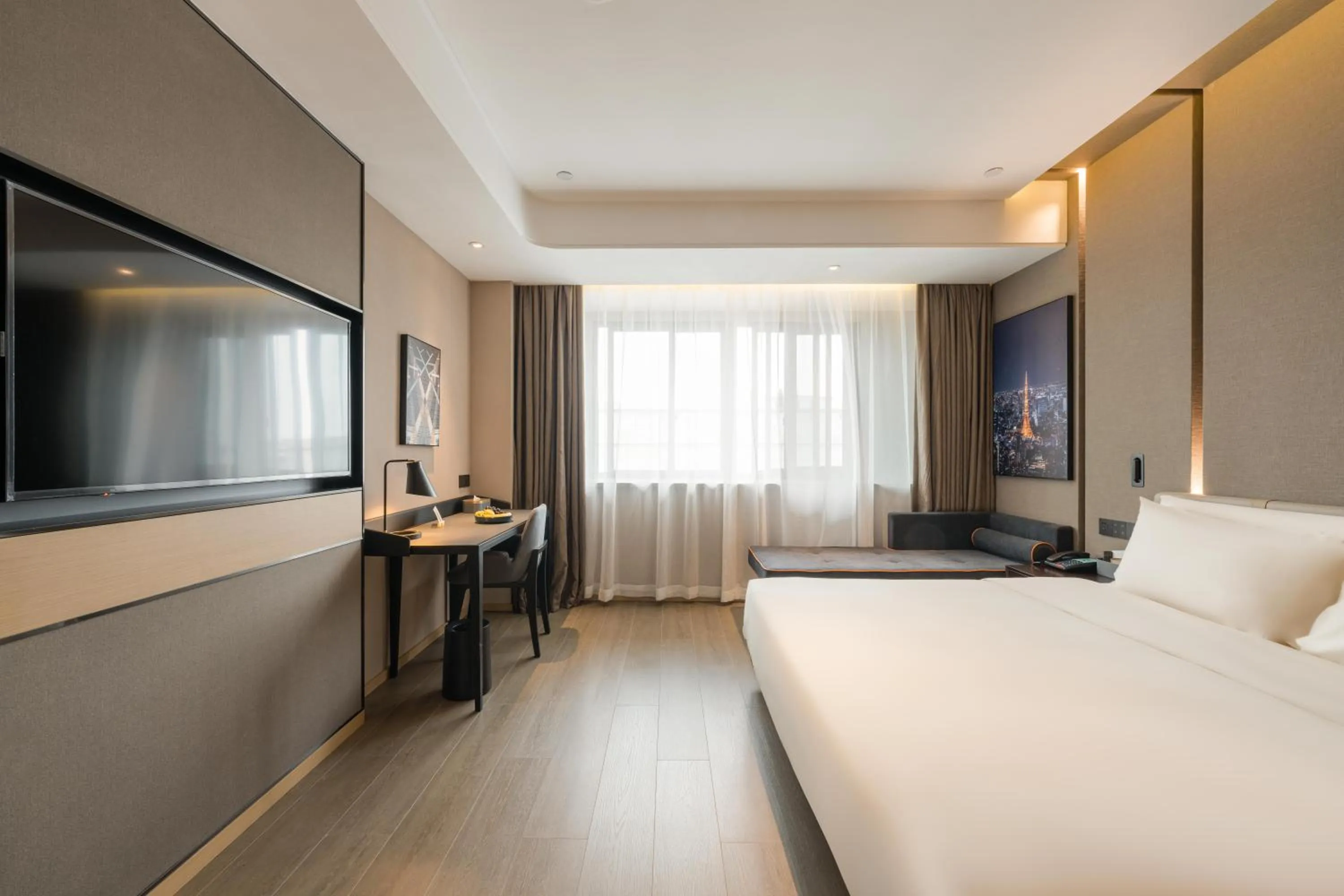 Photo of the whole room, Bed in Atour Hotel Quzhou Nankong