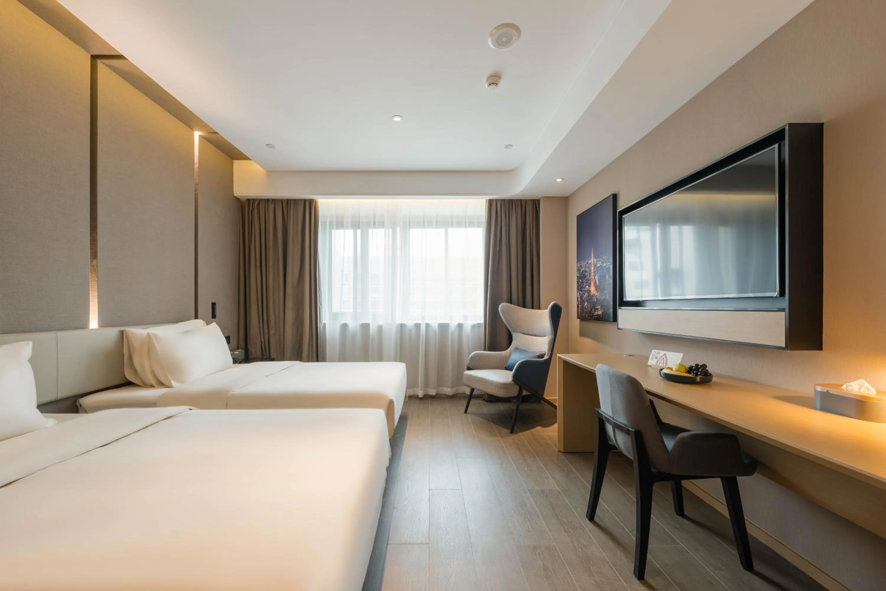 Photo of the whole room, Bed in Atour Hotel Quzhou Nankong