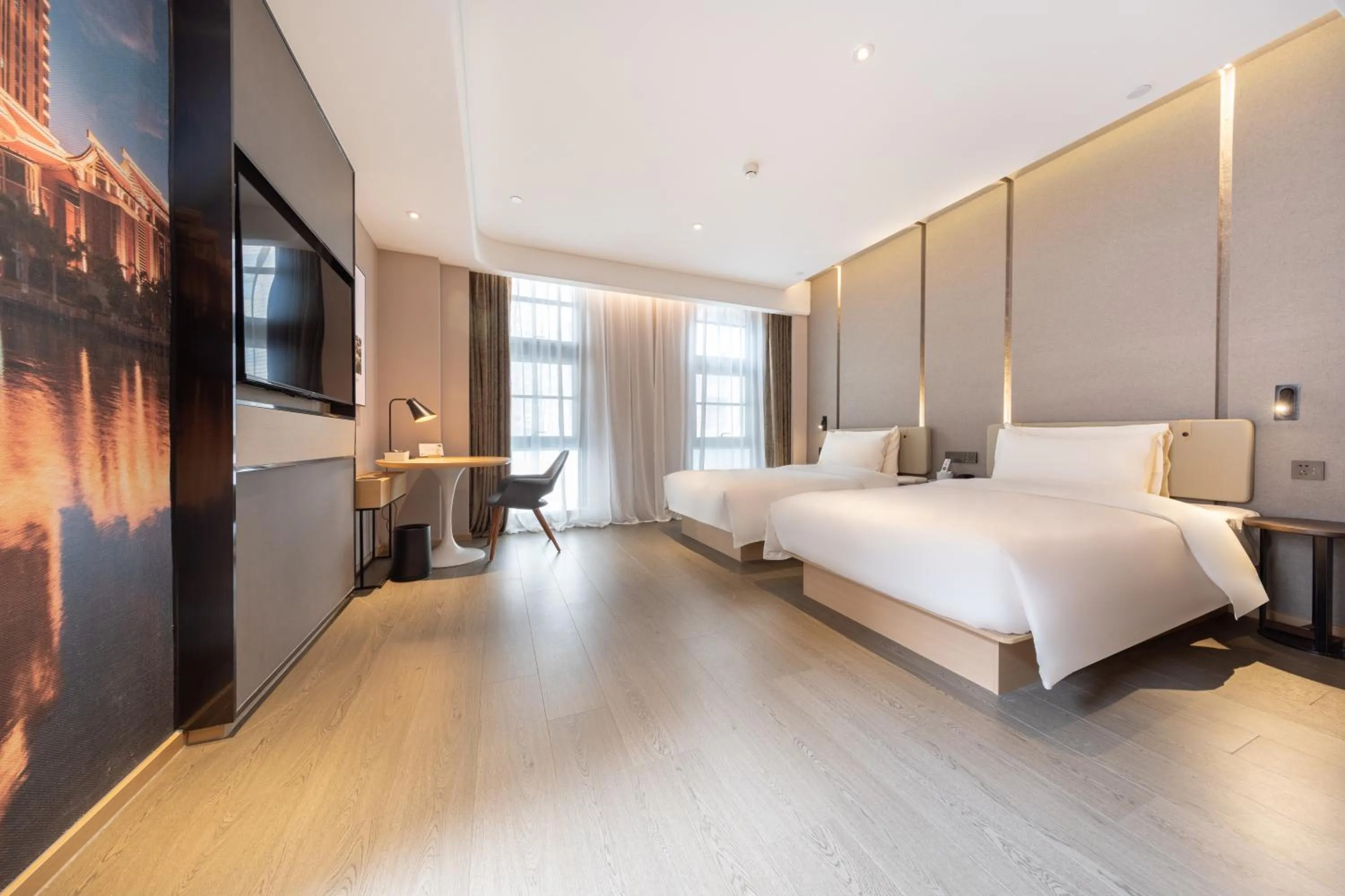 Bed in Atour Hotel Xiamen Jimei Lake Business Center