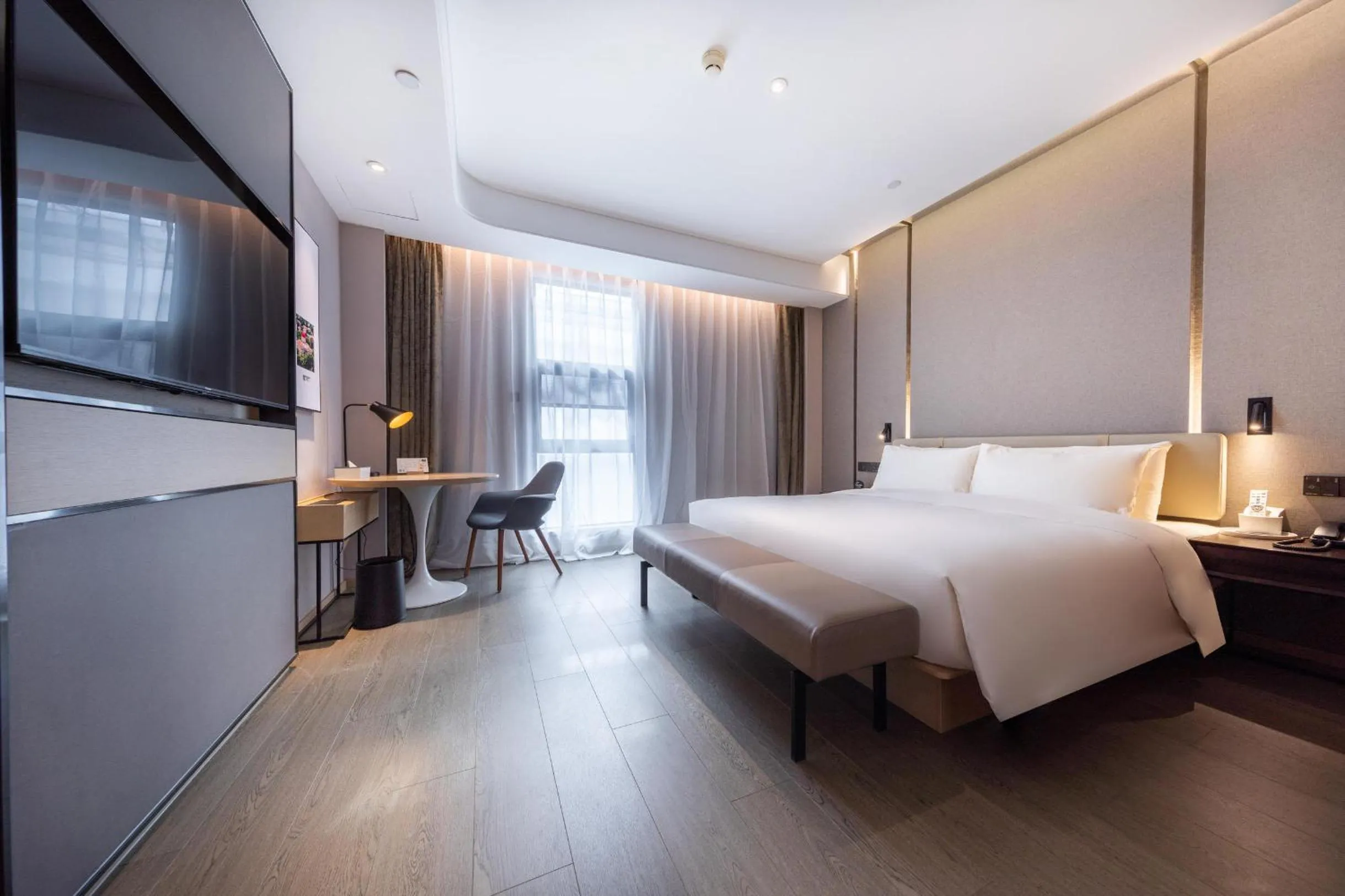 Bed in Atour Hotel Xiamen Jimei Lake Business Center