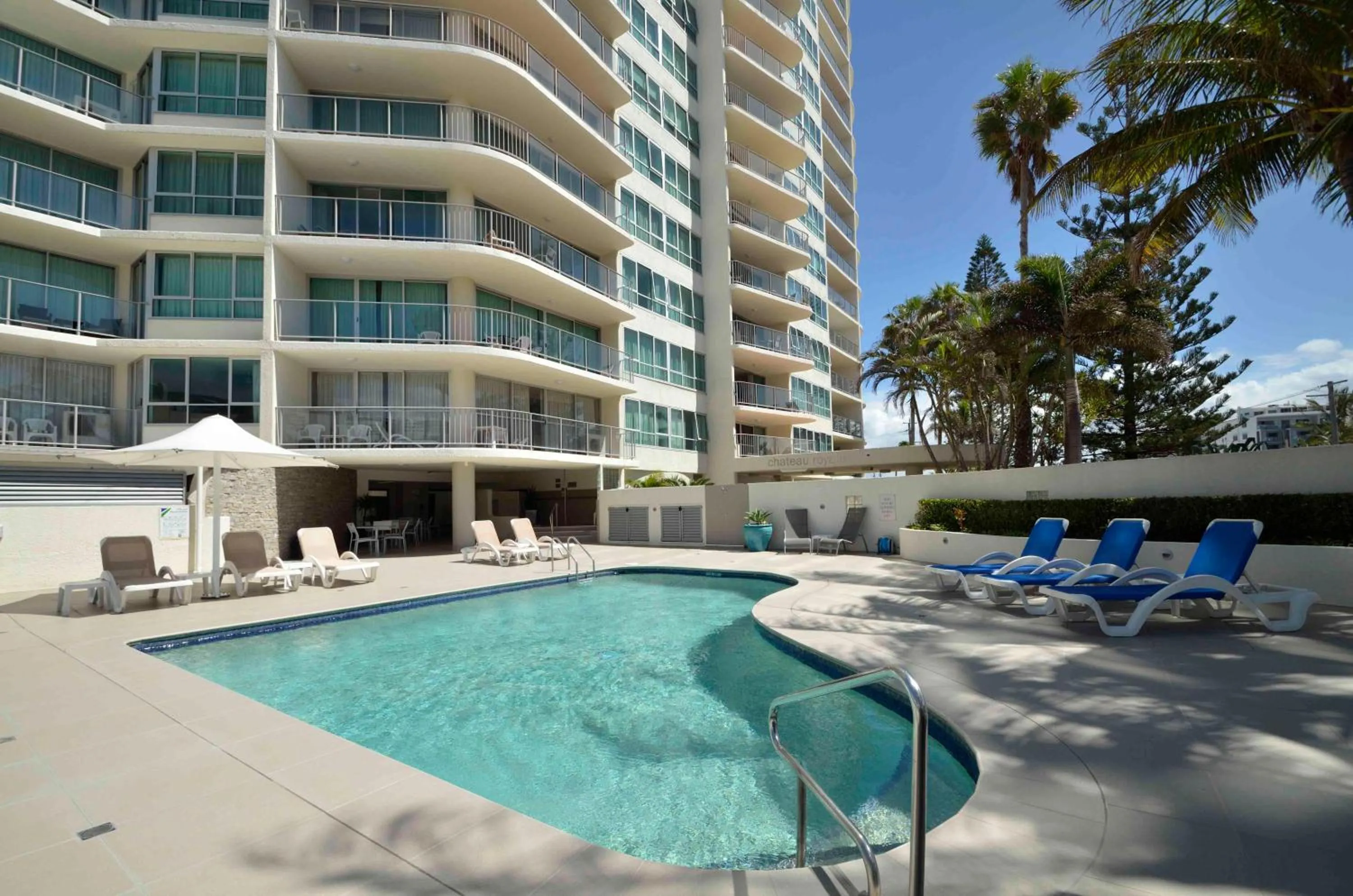 Property building in Chateau Royale Beach Resort Maroochydore Sunshine Coast