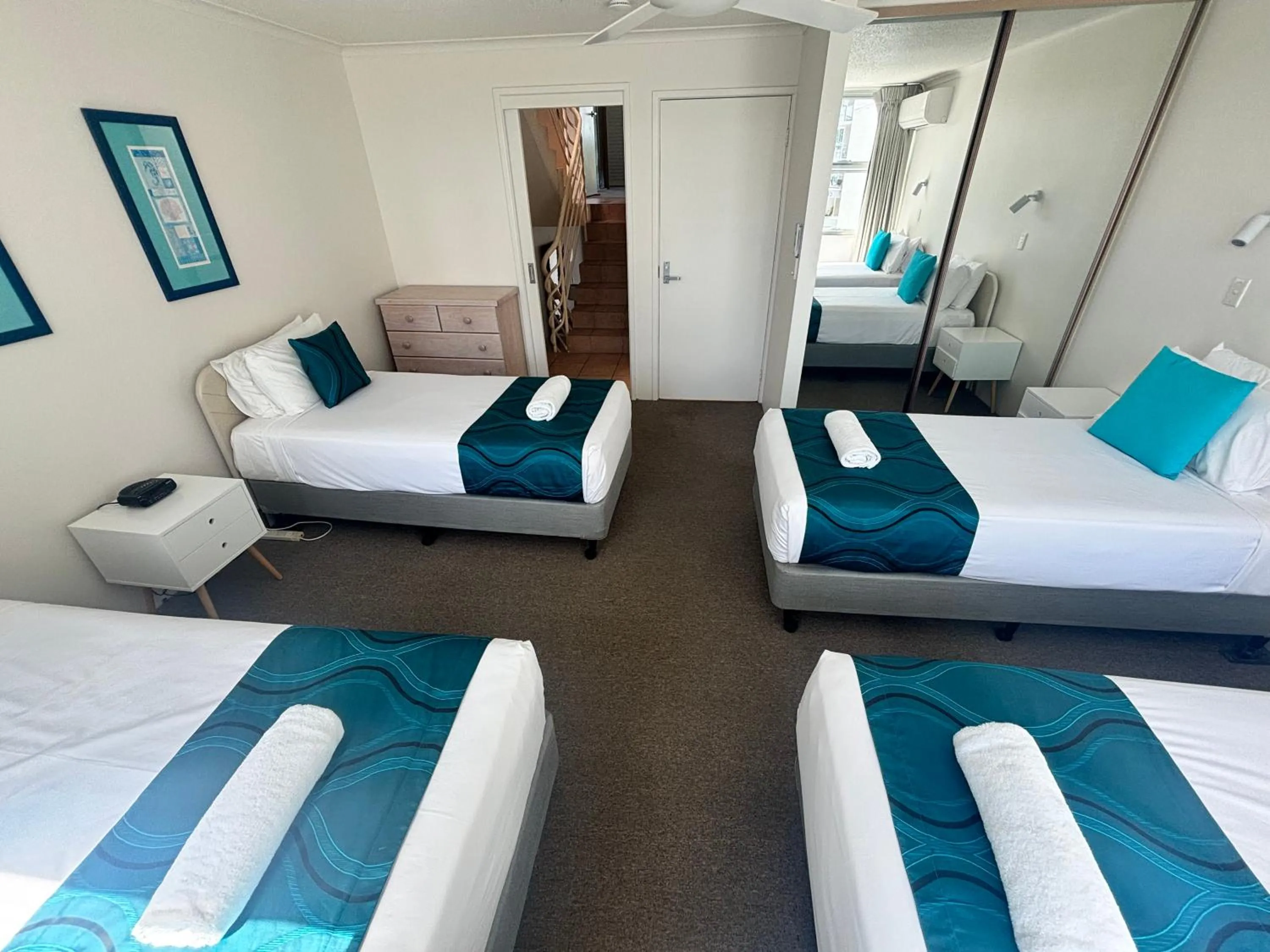 Bed in Chateau Royale Beach Resort Maroochydore Sunshine Coast