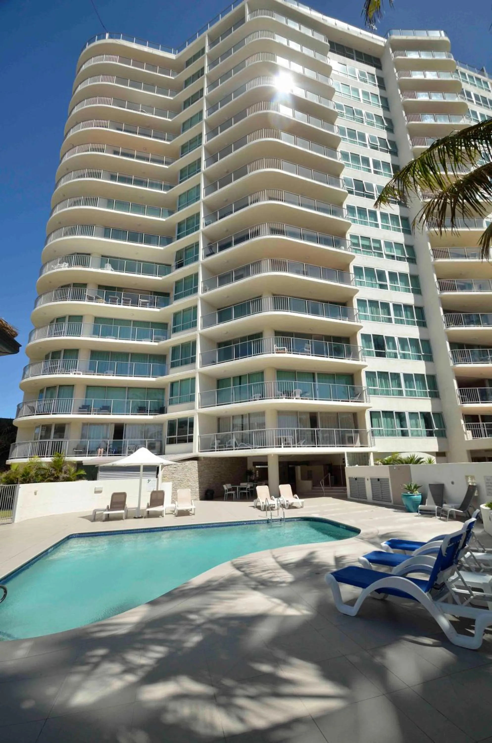 Property building in Chateau Royale Beach Resort Maroochydore Sunshine Coast