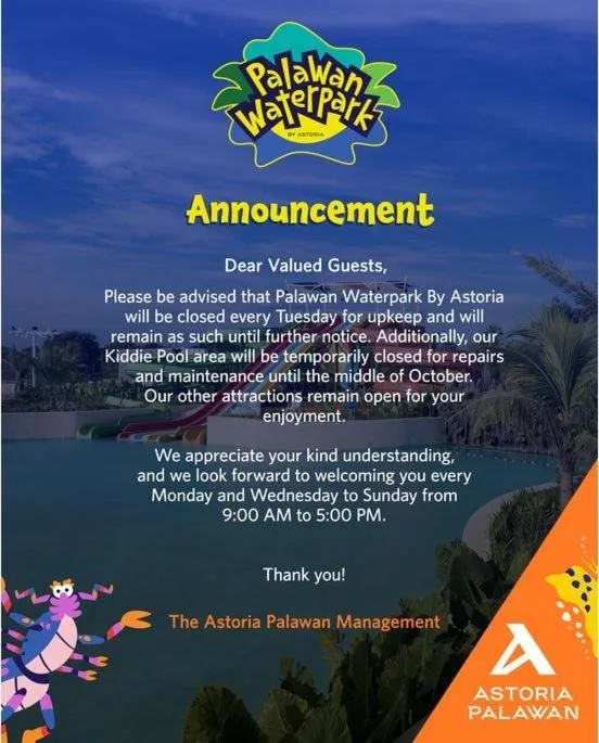 Aqua park in Astoria Palawan