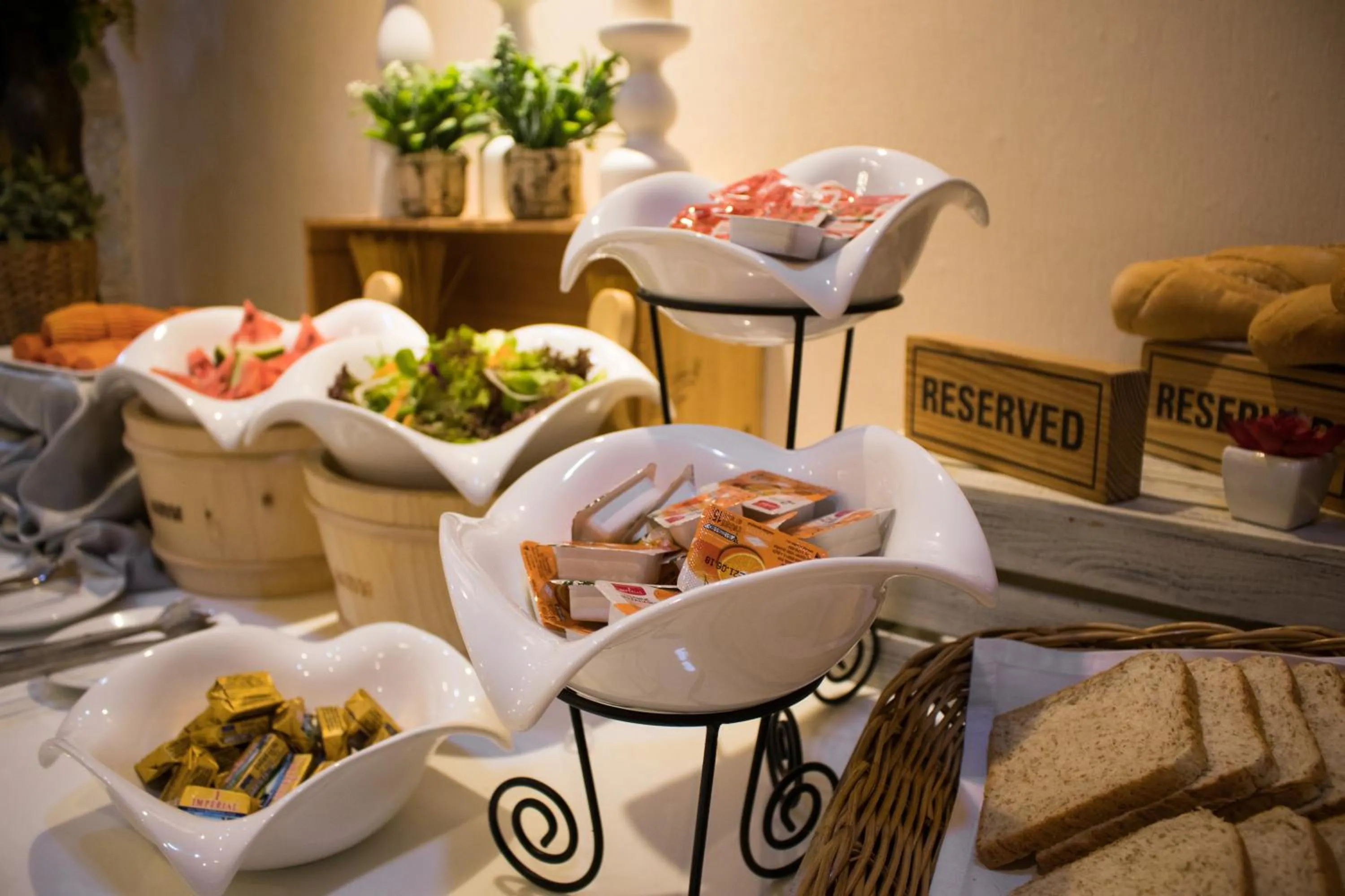 Buffet breakfast in La Villa Boutique hotel