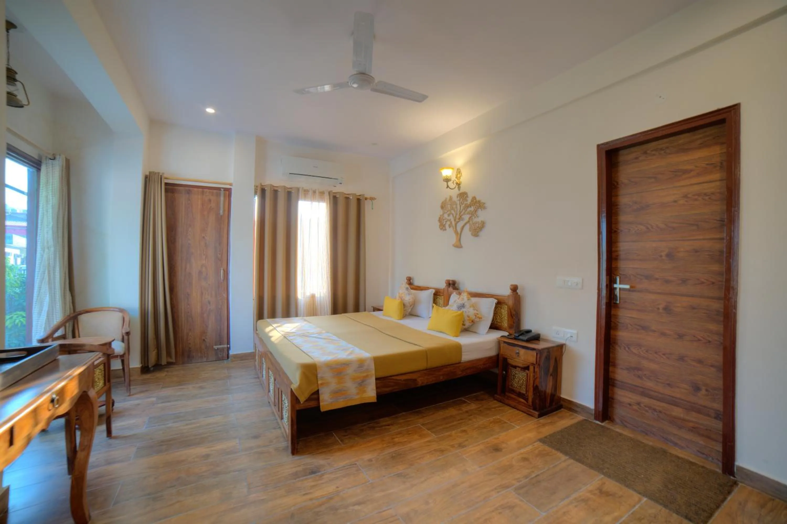 Bed in Yogved Hospitality & Resort