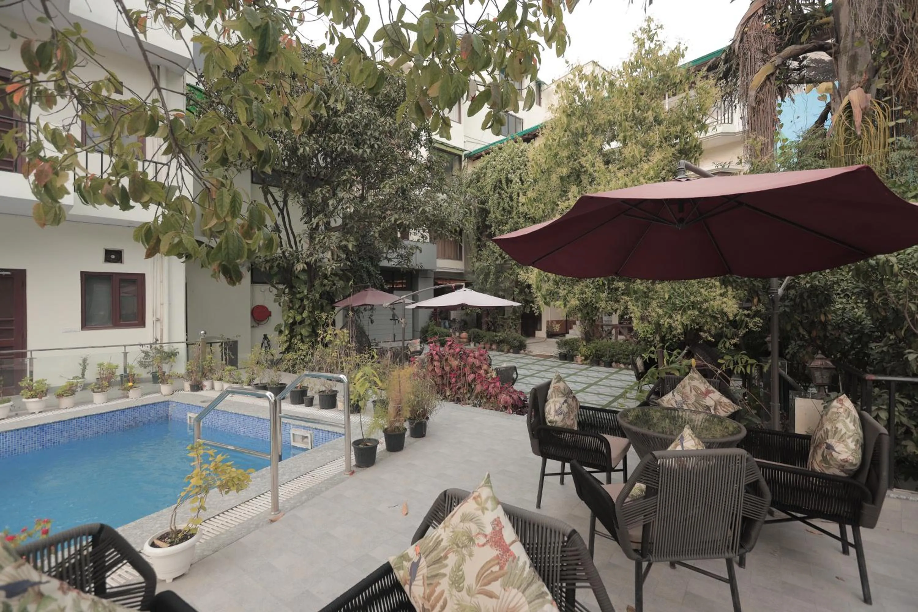 Garden view in Yogved Hospitality & Resort