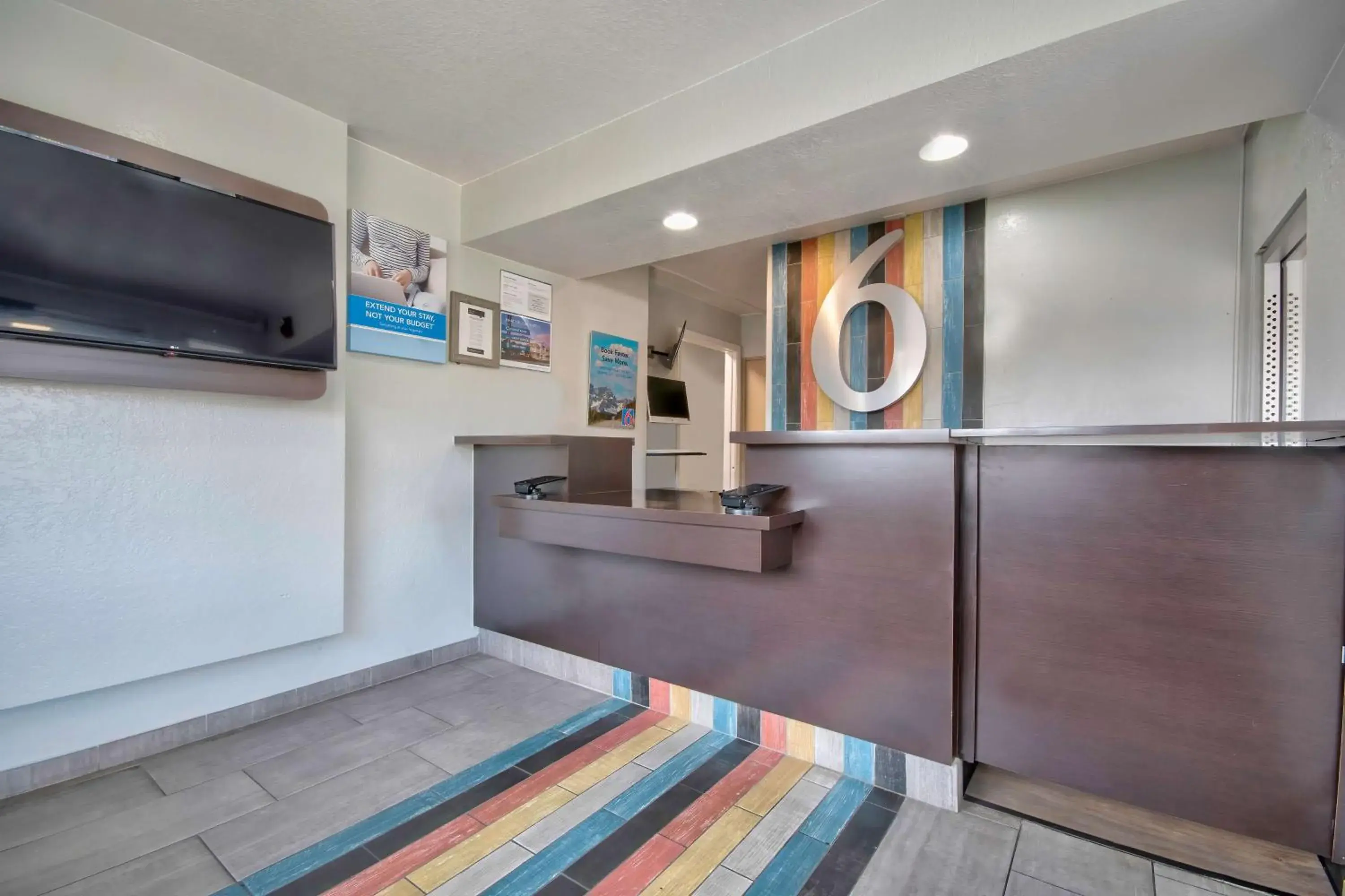 Lobby or reception in Studio 6 Albuquerque NM Midtown Lobby or reception in Studio 6 Albuquerque NM Midtown