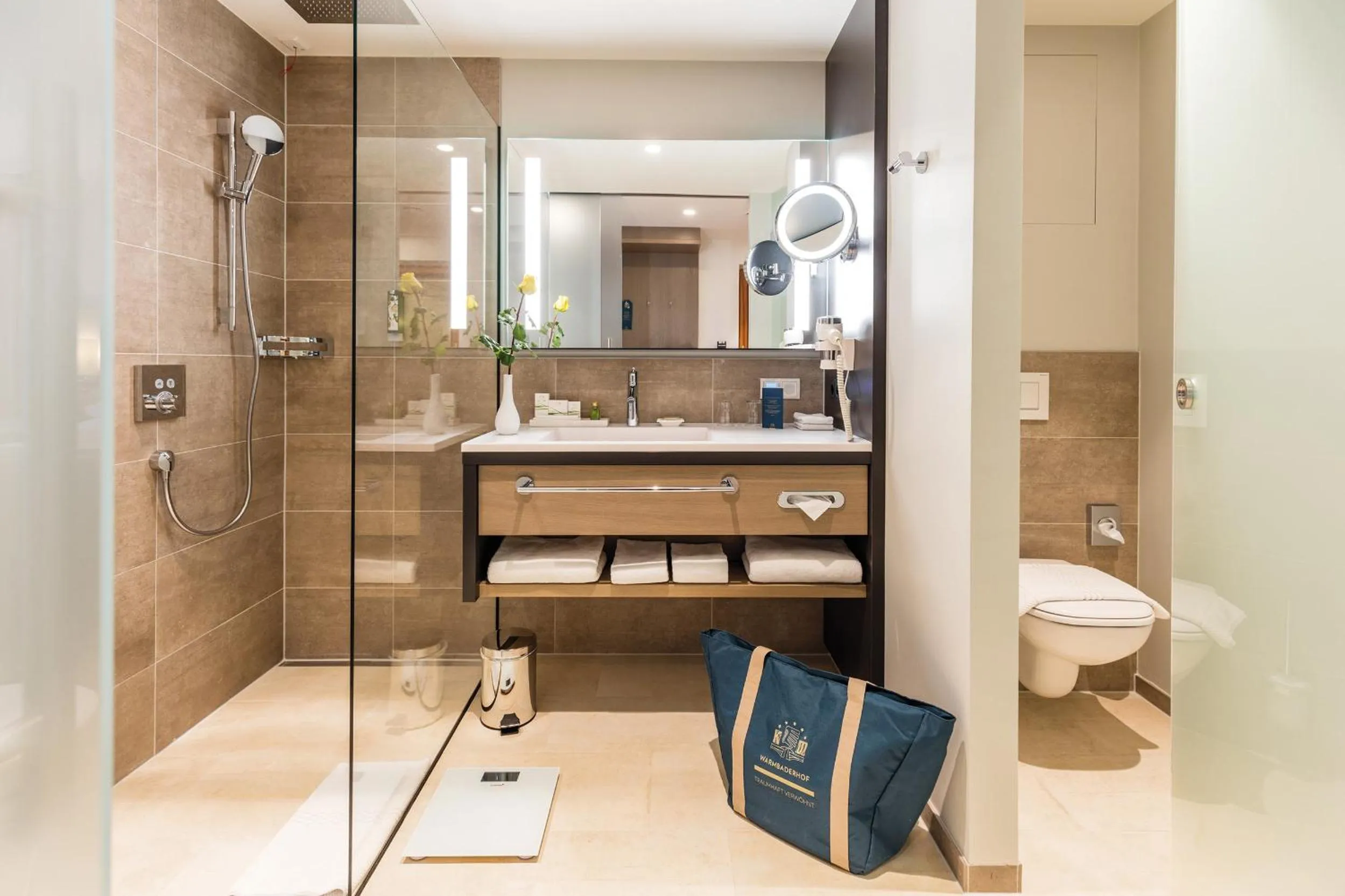 Shower in Hotel Warmbaderhof