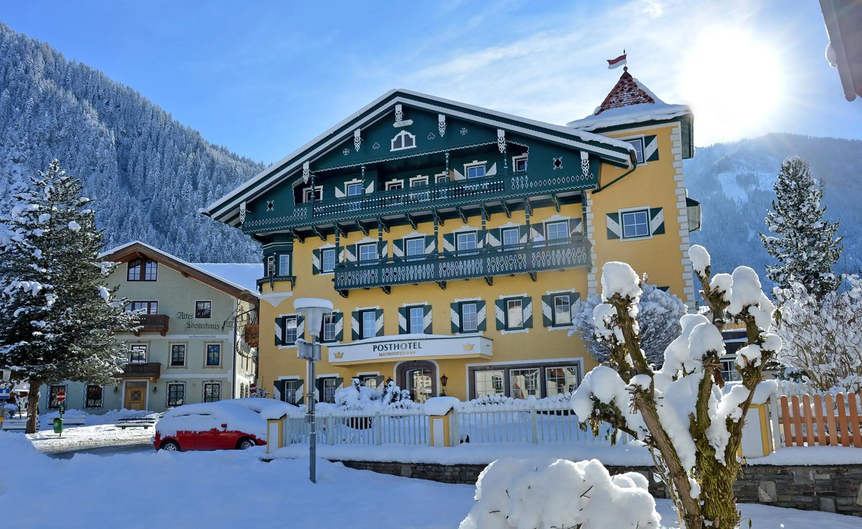 Facade/entrance in Posthotel Mayrhofen