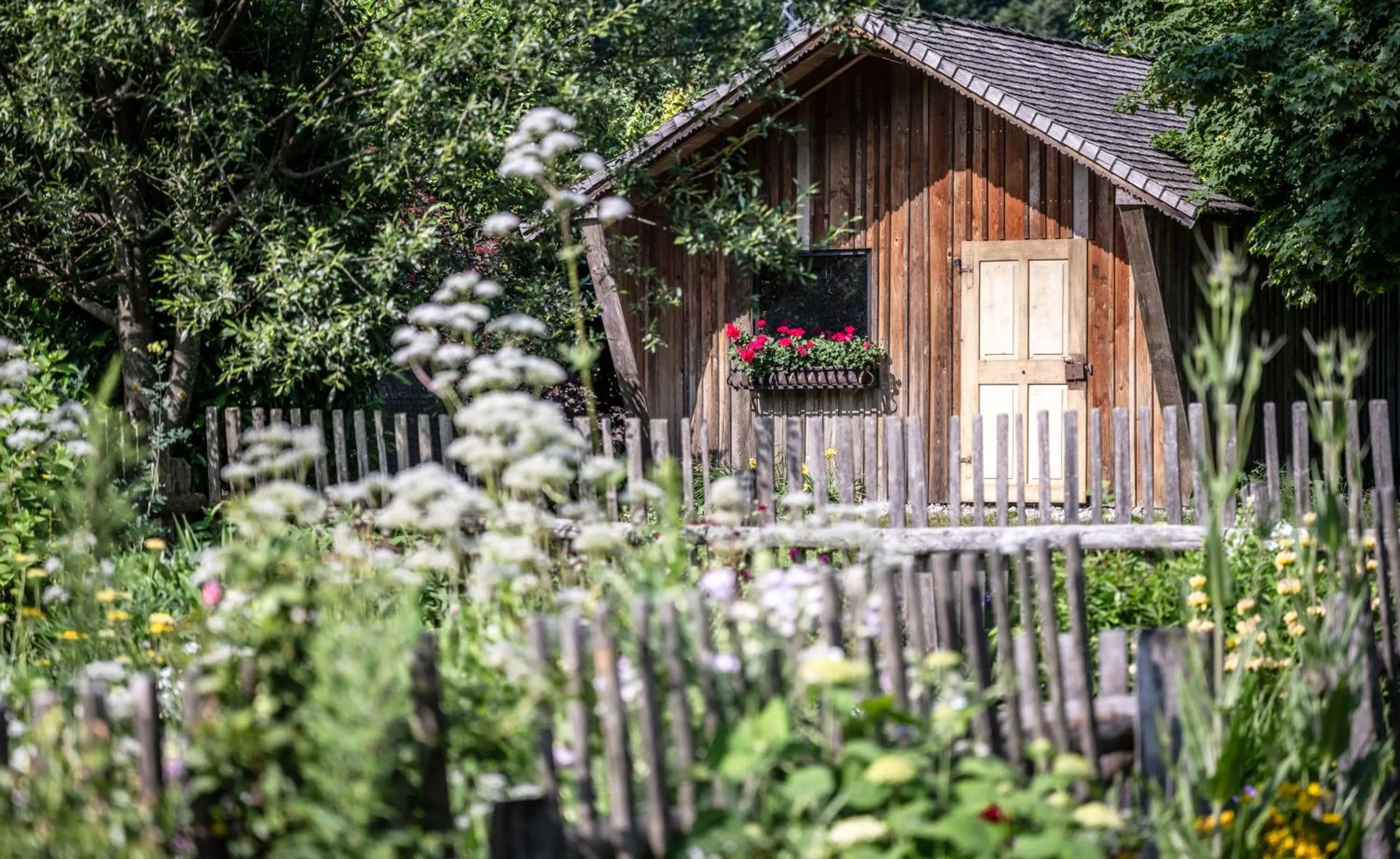 Garden in Hotel der Wiesenhof