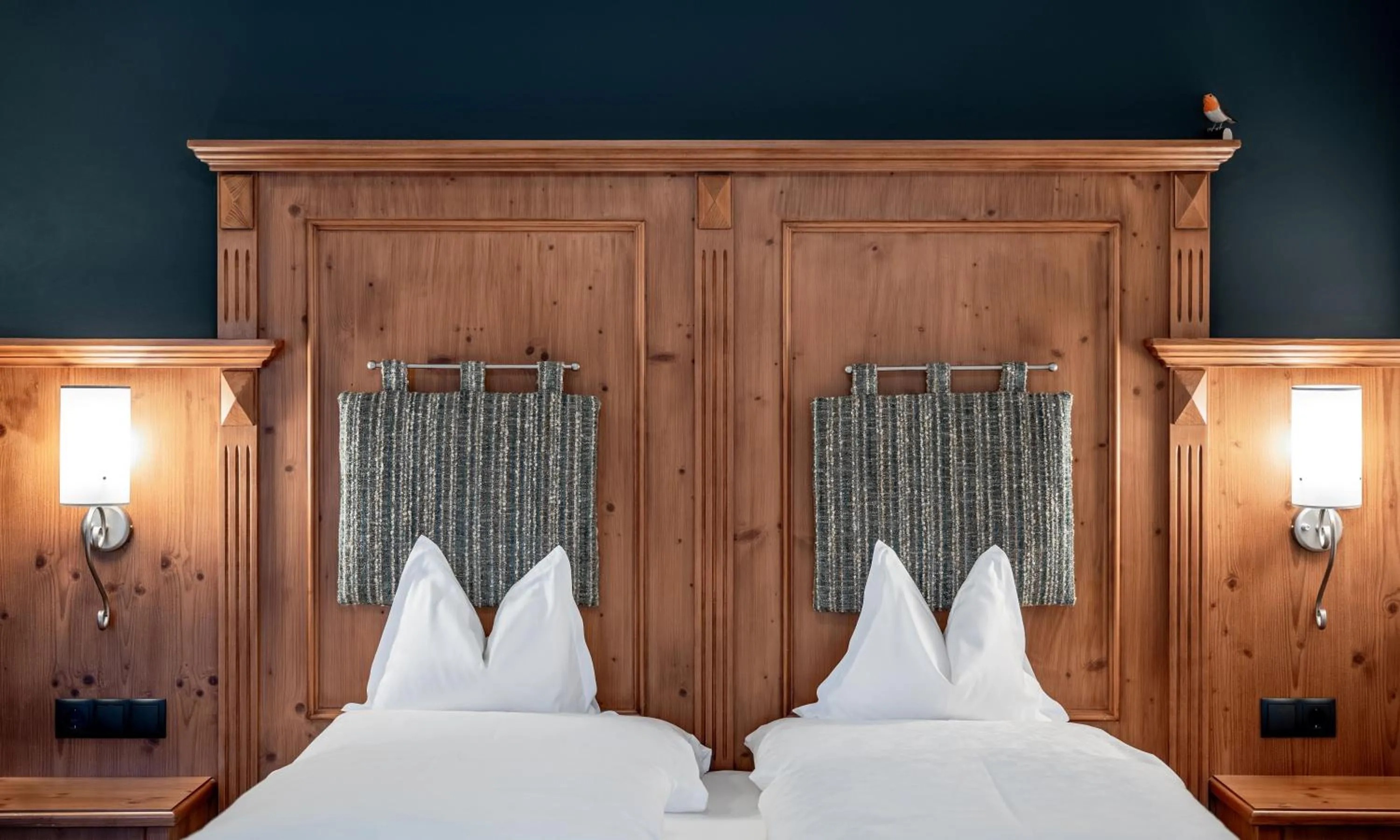 Bed in Hotel der Wiesenhof