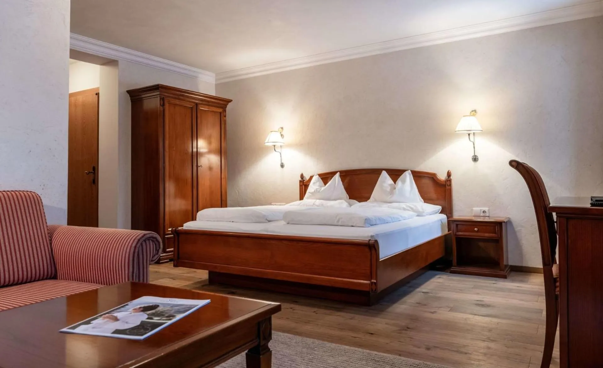 Bed in Hotel der Wiesenhof