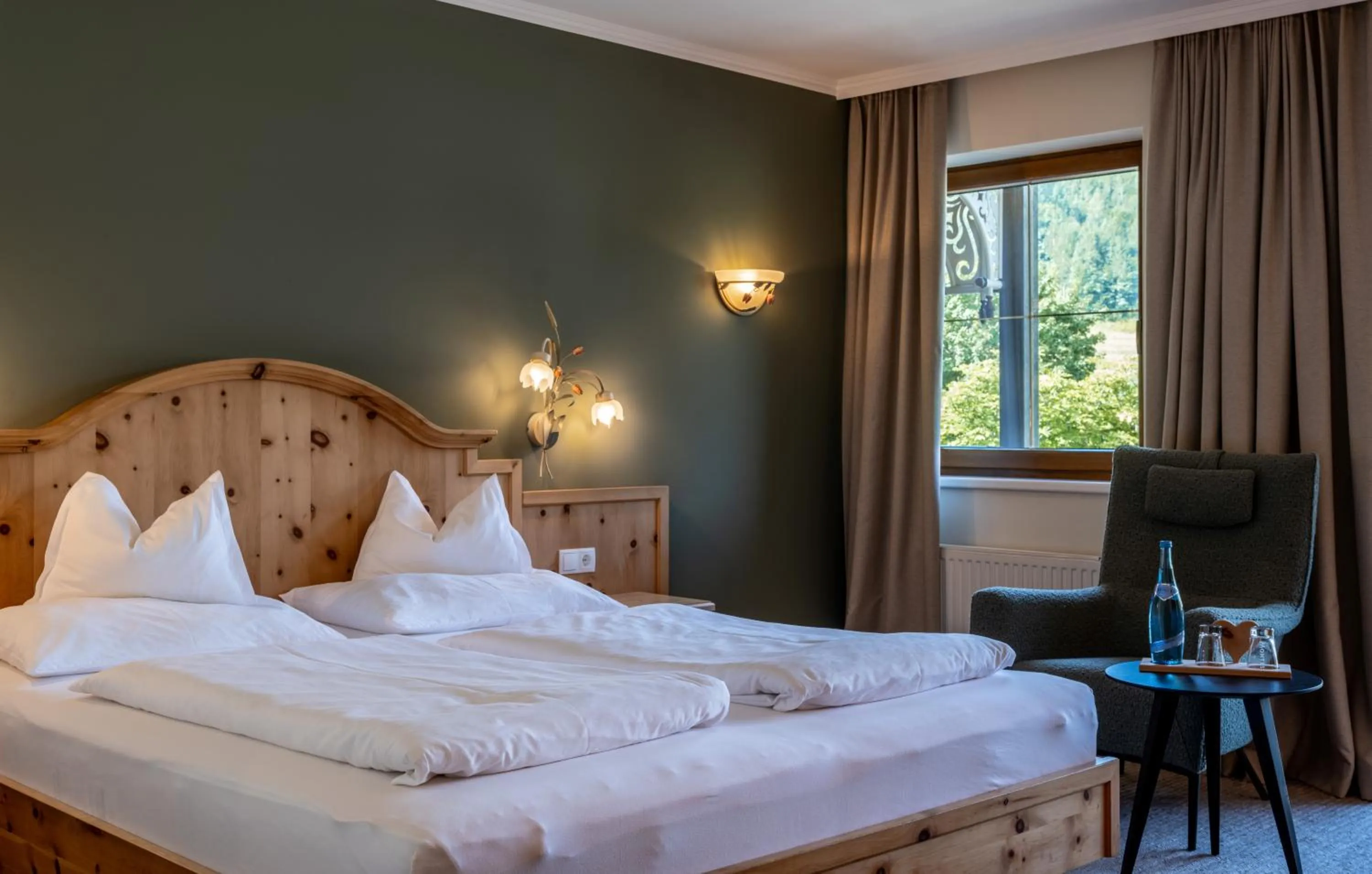 Bed in Hotel der Wiesenhof