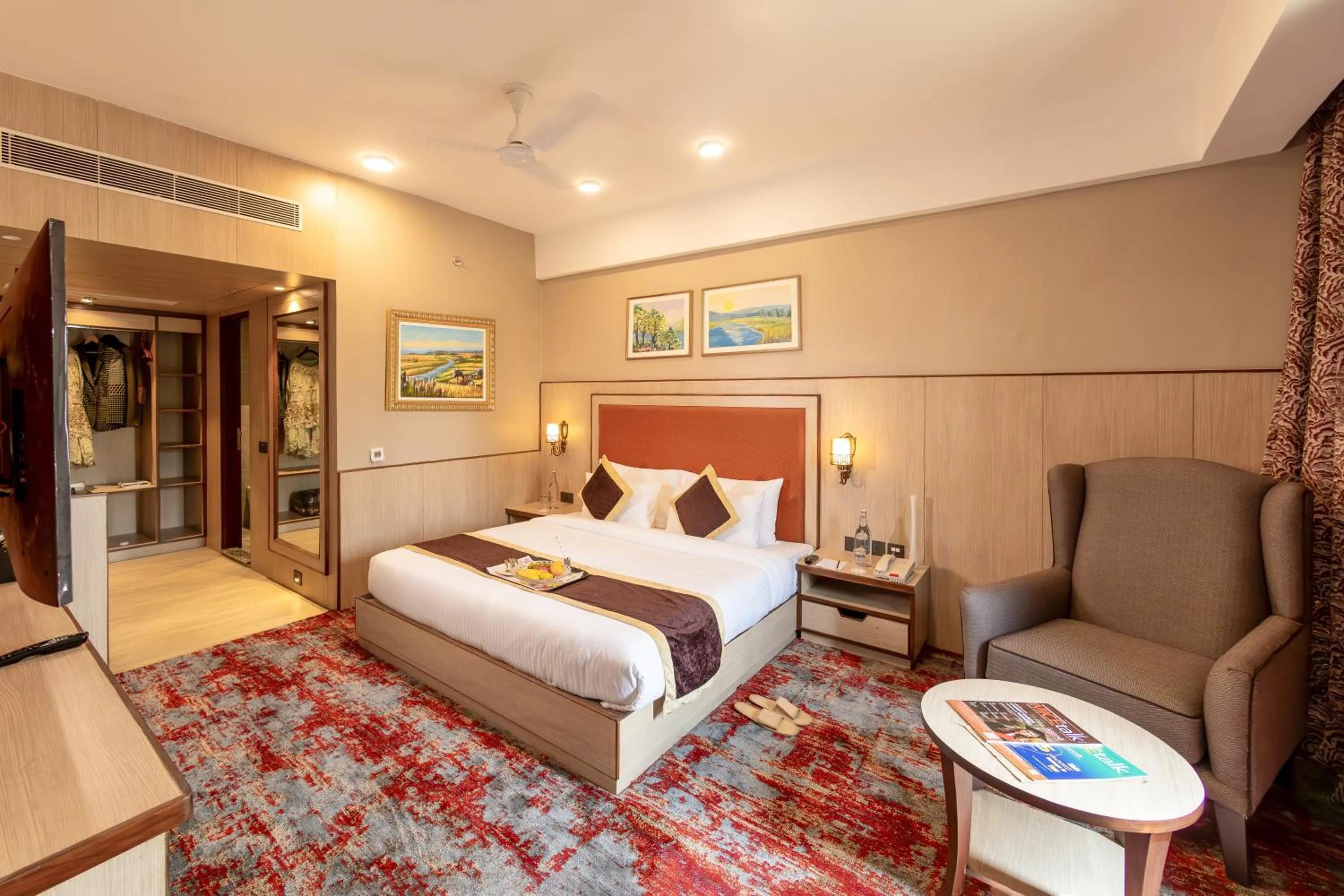 Bed in The Lalita Grand Mathura- Vrindavan