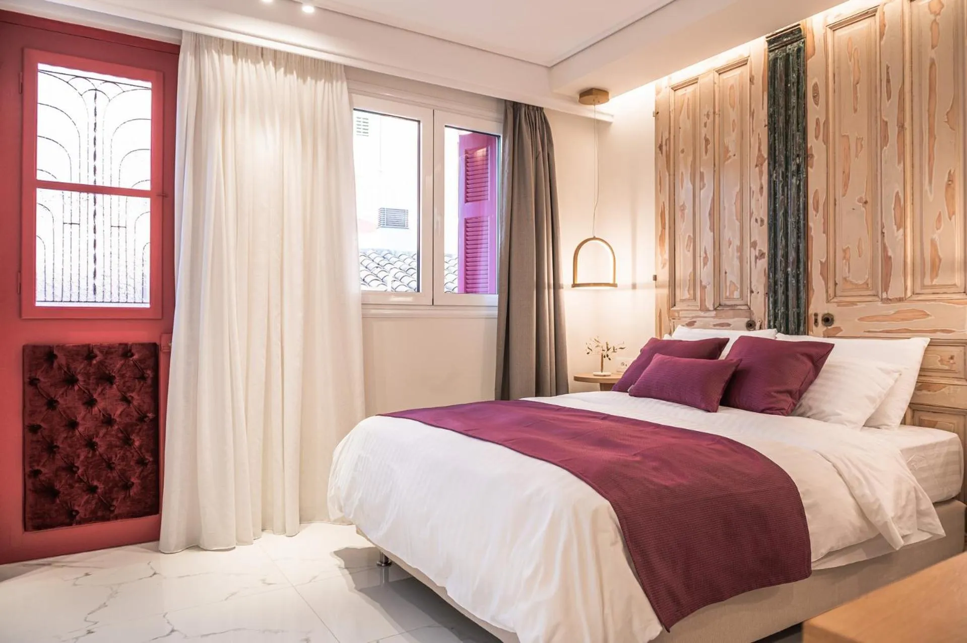 Bed in Silo Luxury Rooms