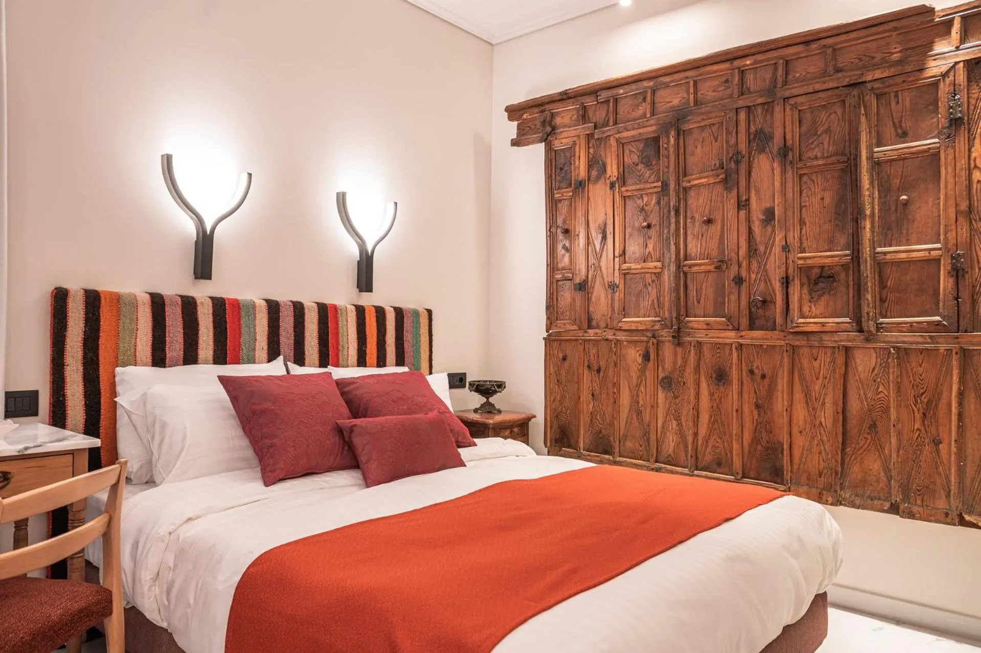 Bed in Silo Luxury Rooms