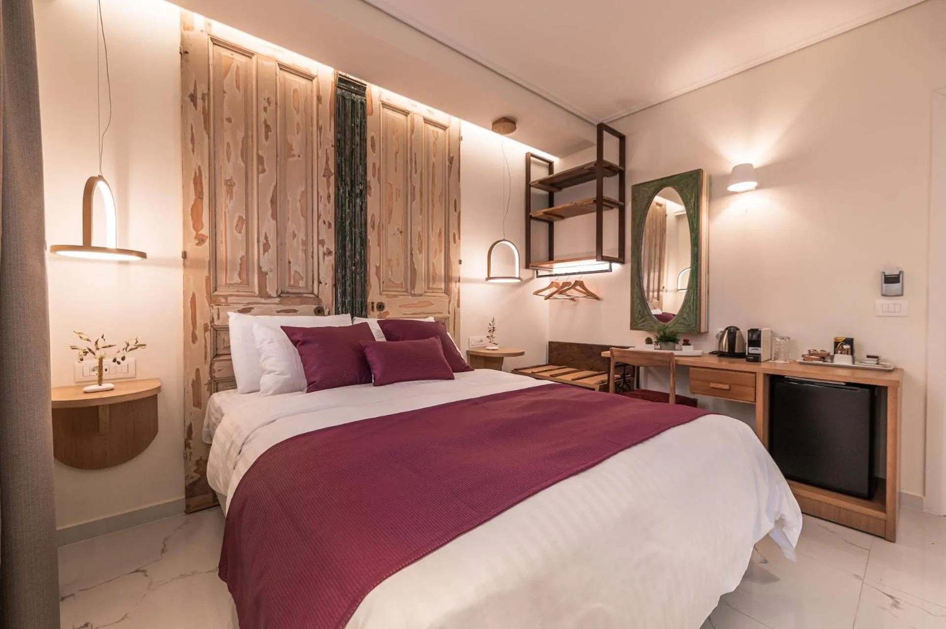 Bed in Silo Luxury Rooms